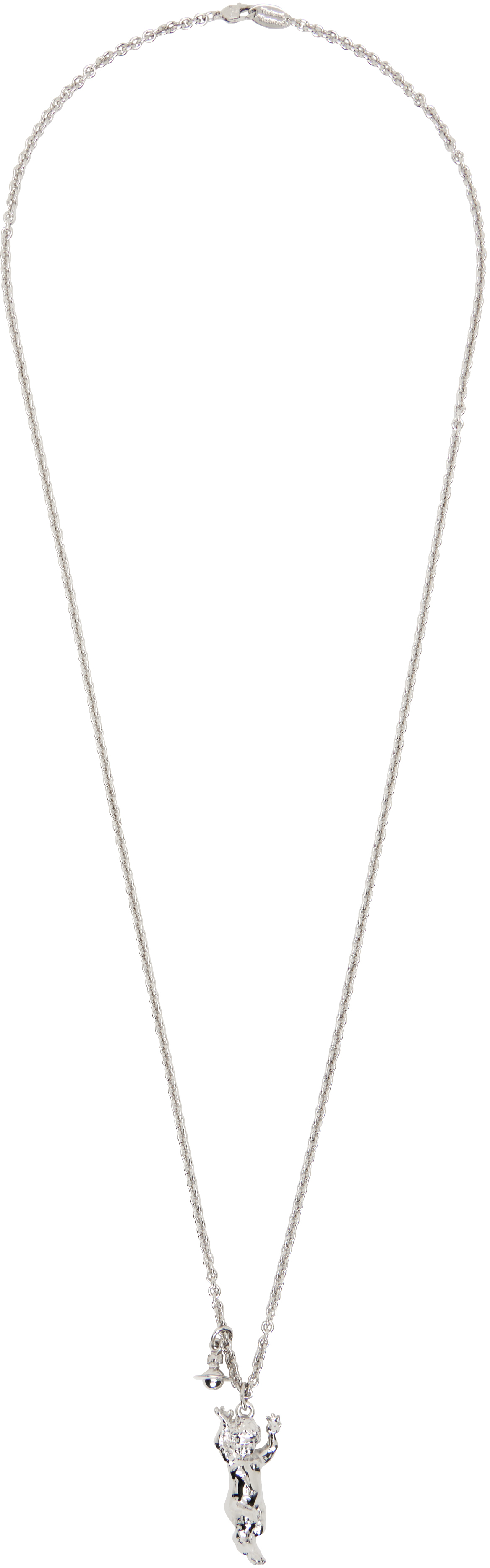 Vivienne Westwood Man. Satyr ペンダント ネックレス Vivienne Westwood: Silver Man. Satyr Pendant Necklace | SSENSE