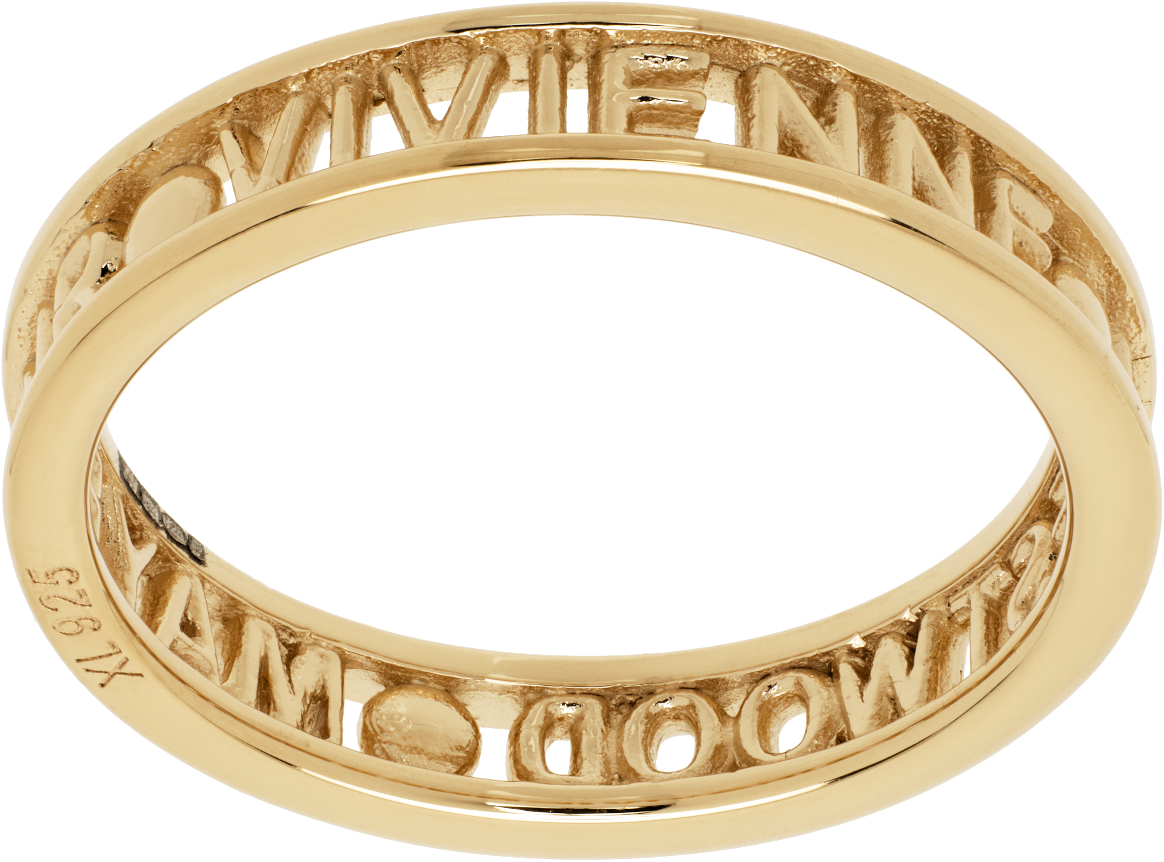 Vivienne Westwood Gold Westminster Ring In P102 Gold