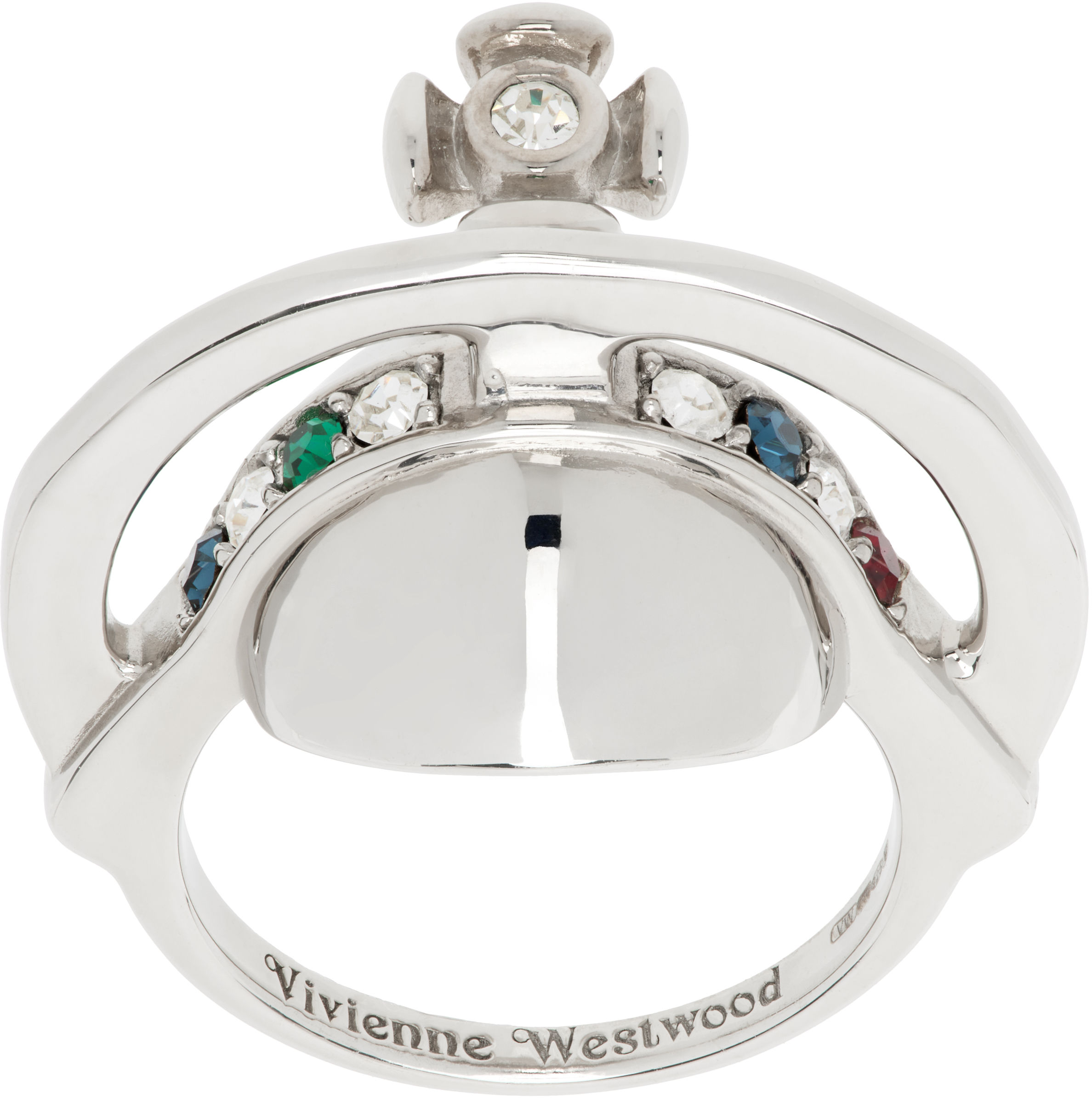 Vivienne Westwood: シルバー Solid Orb リング | SSENSE 日本