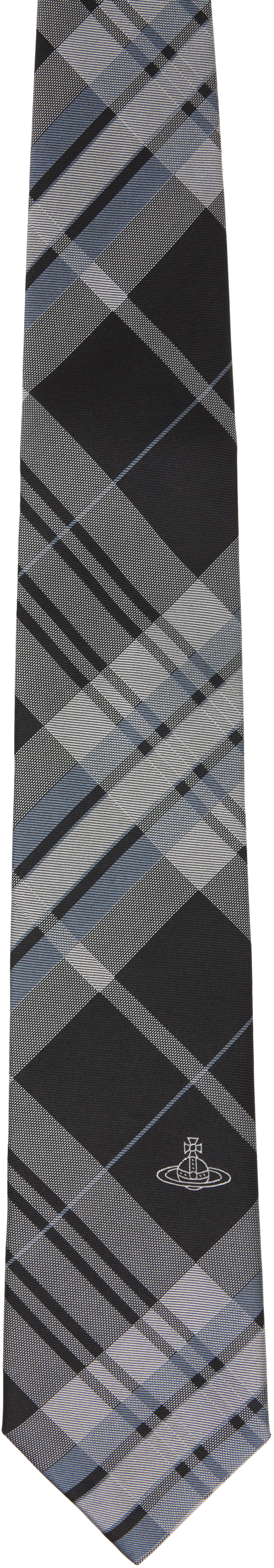 Black & Gray Tartan 8.5 cm Tie