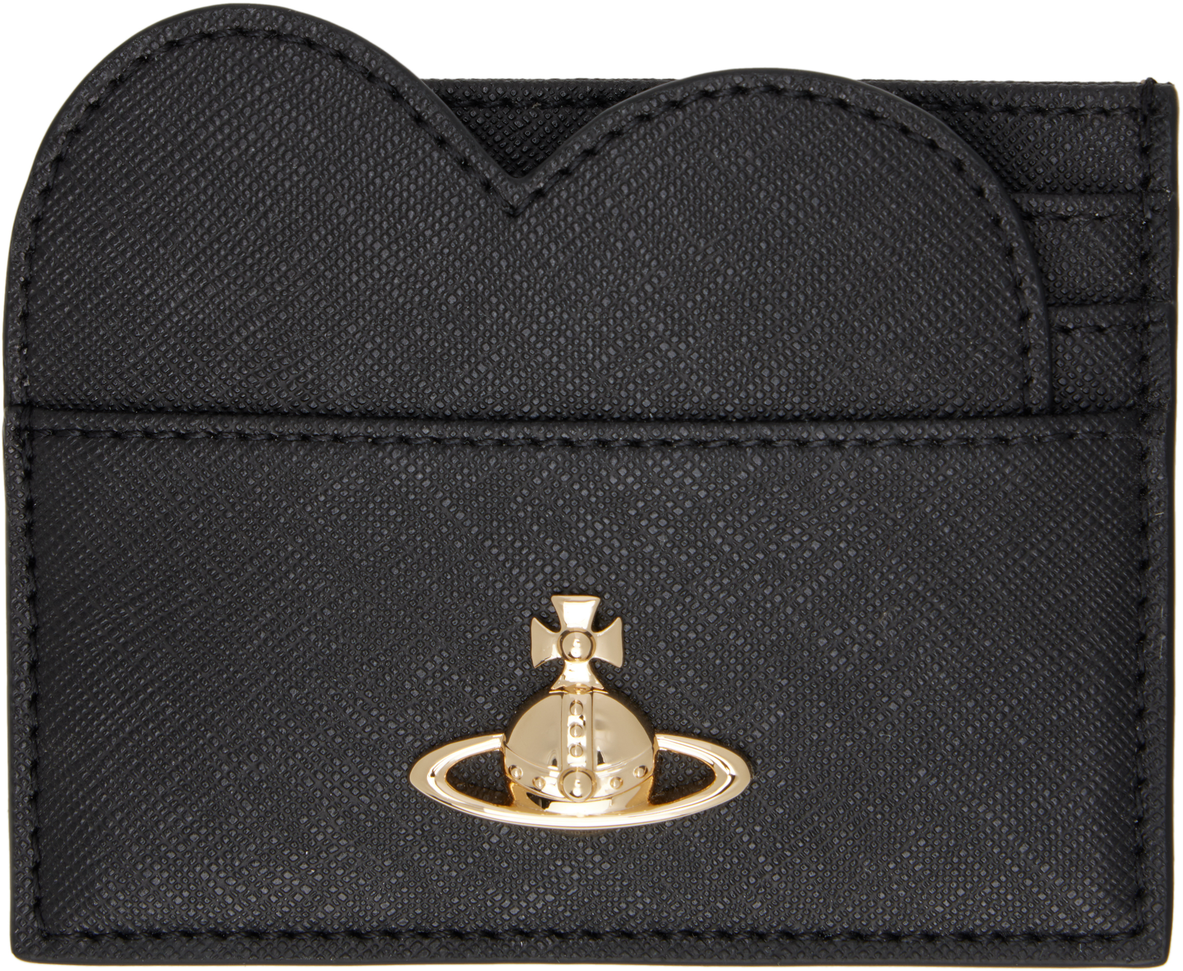 【VIVIENNE WESTWOOD】Heart Card Holder Black Vivienne Westwood Heart Cardholder | Black | FARFETCH