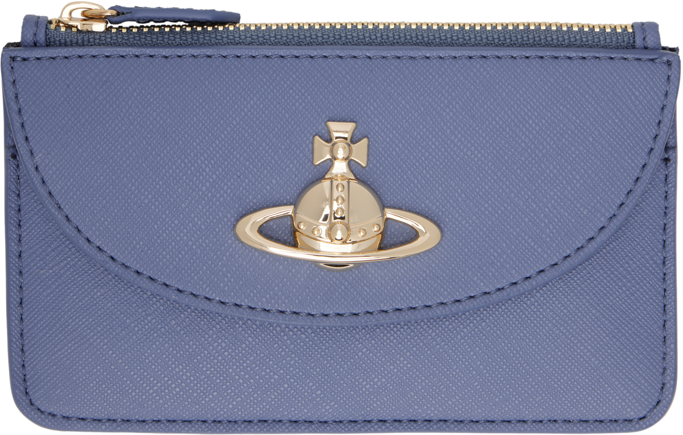 カードケース・名刺入れ Vivienne Westwood :: HALF MOON CARD HOLDER Blue Half Moon Card Holder by Vivienne Westwood on Sale