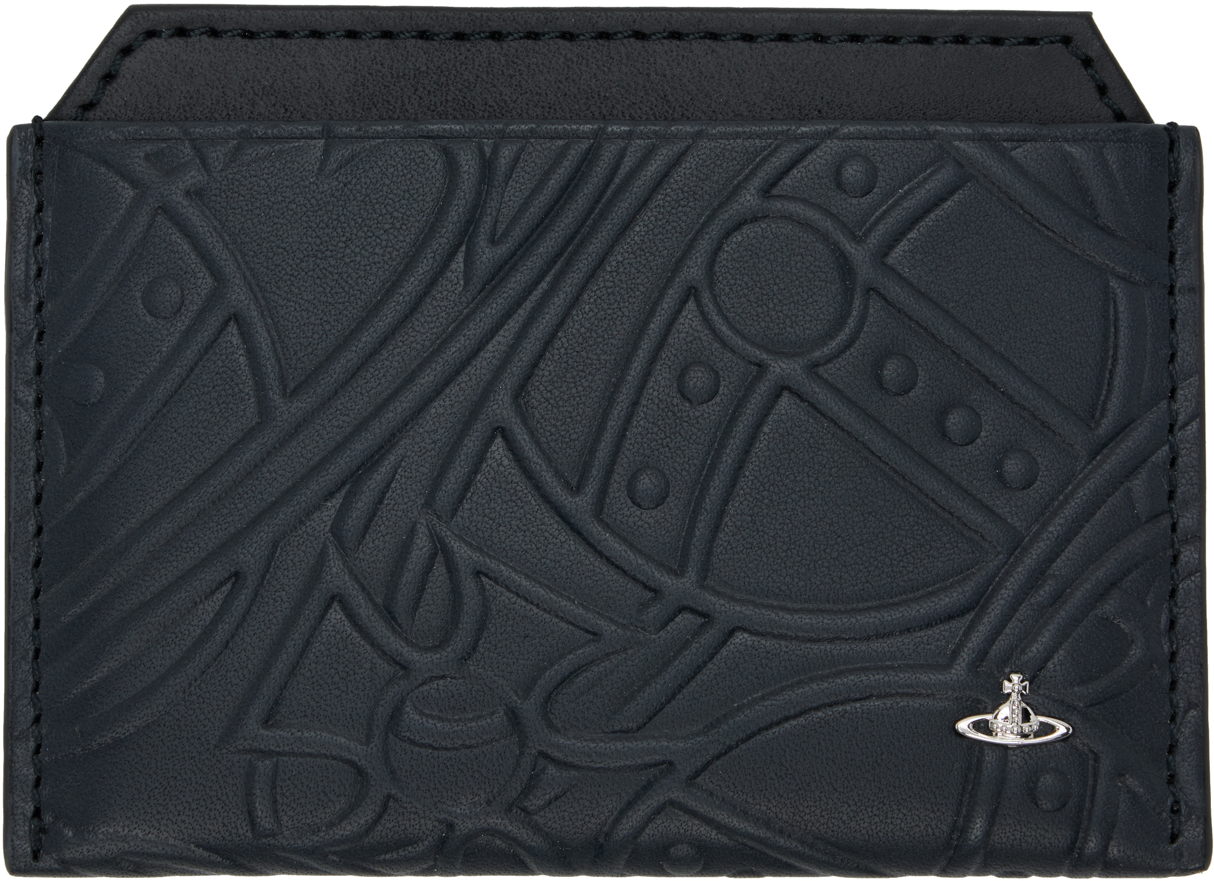 Vivienne Westwood: ブラック Flat カードケース | SSENSE 日本