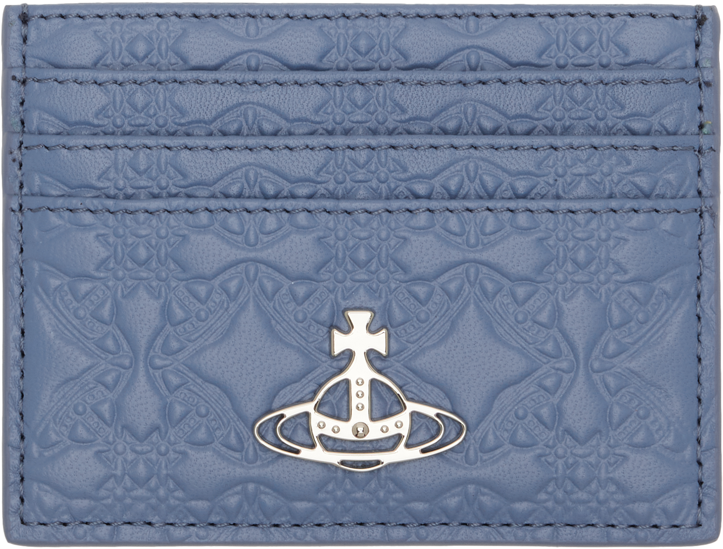 Blue Flat Card Holder by Vivienne Westwood on Sale