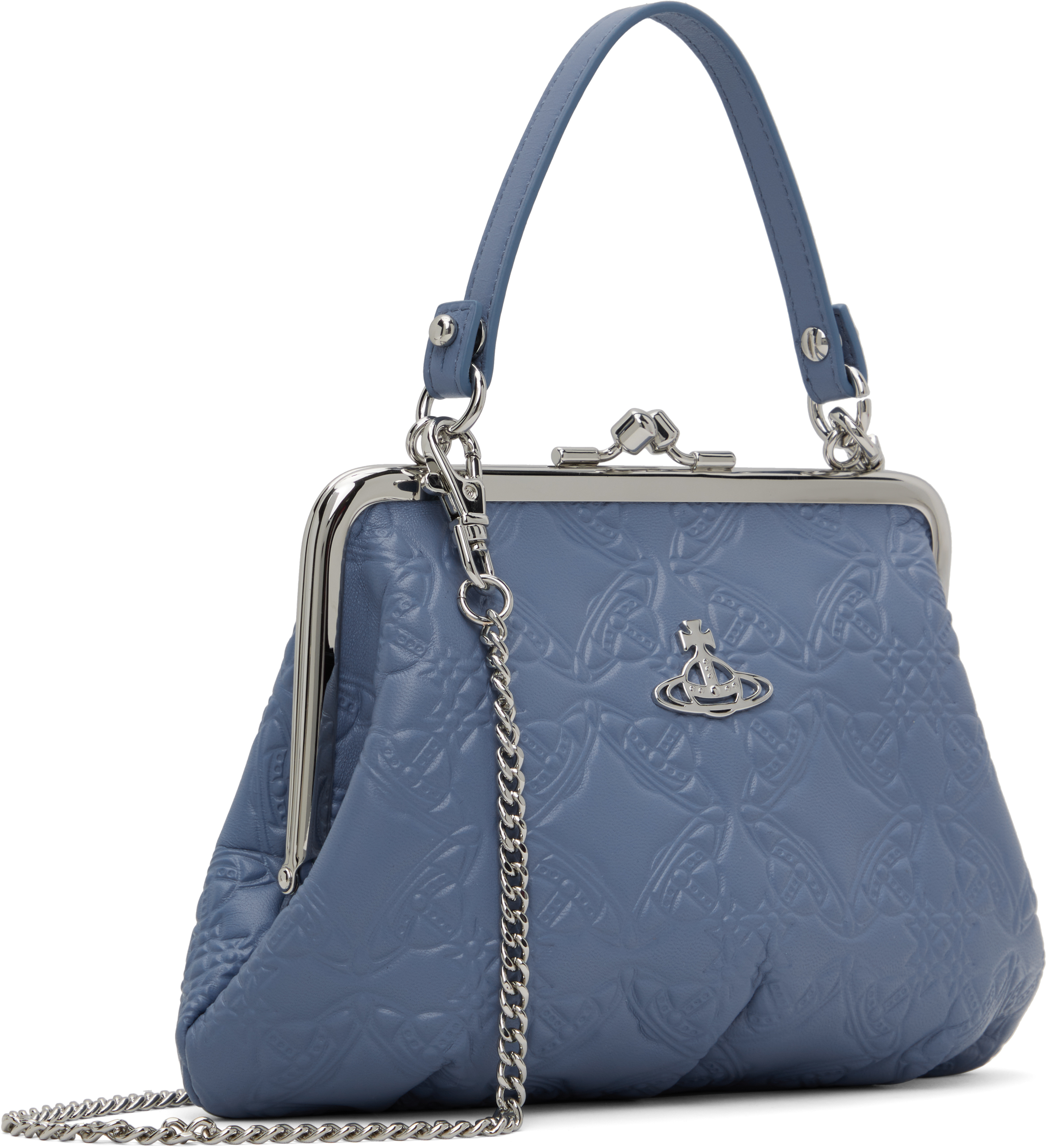 Vivienne Westwood Blue Granny Frame Bag In Ss25-k404