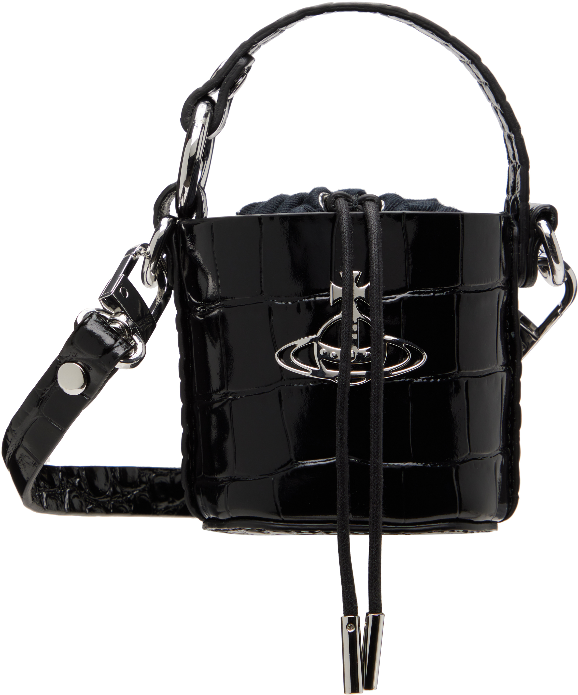 Black Mini Daisy Pouch