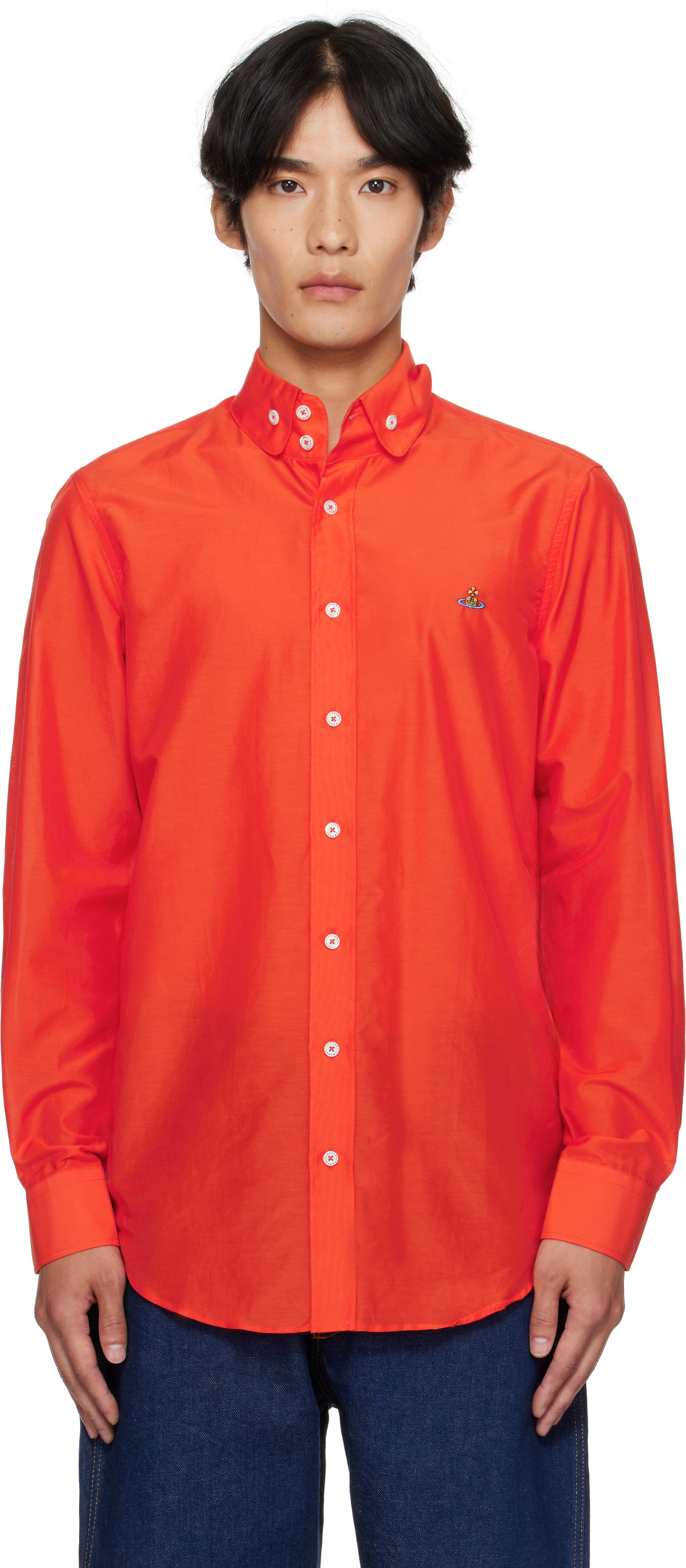 Orange Two Button Krall Shirt