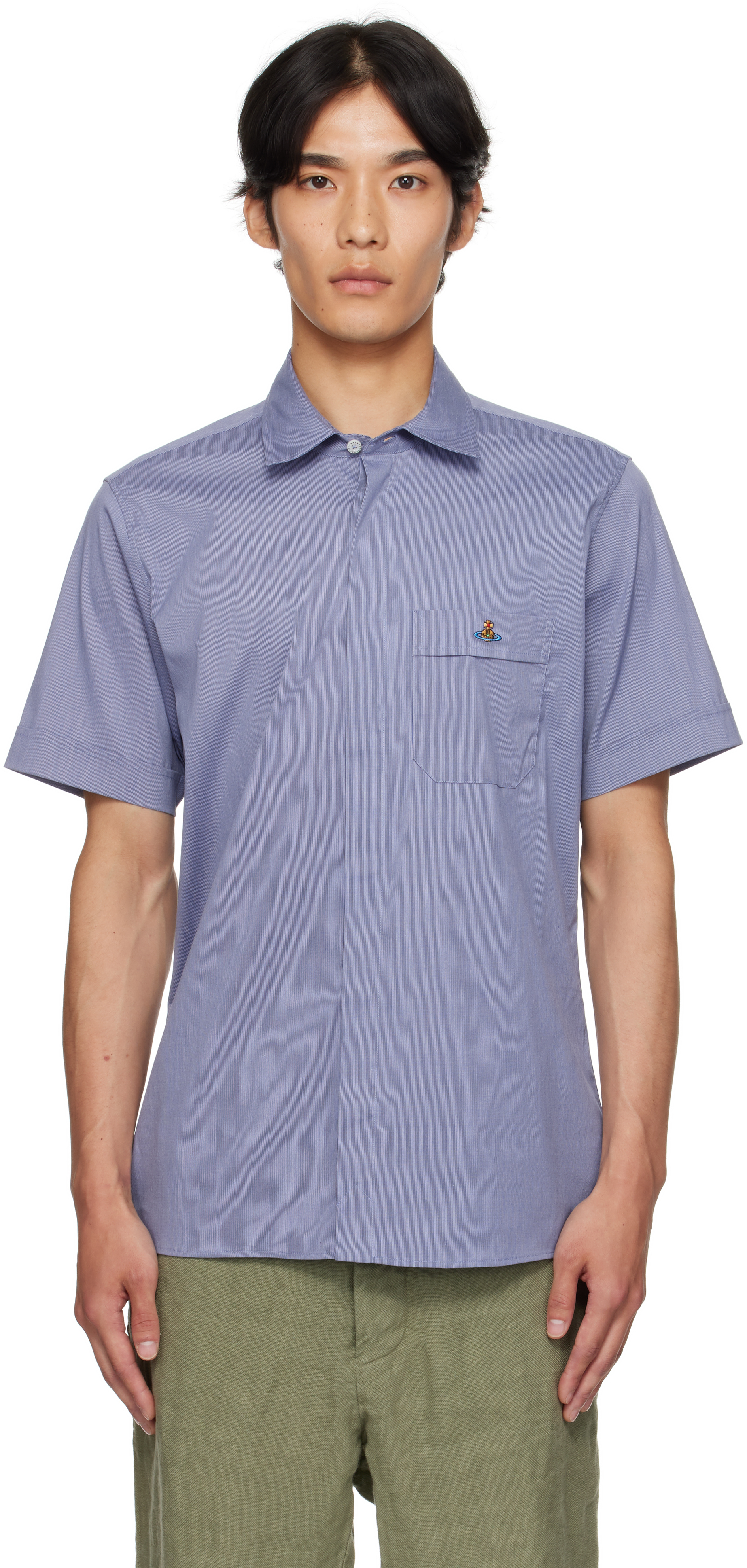 Blue Classic Short Sleeve Shirt
