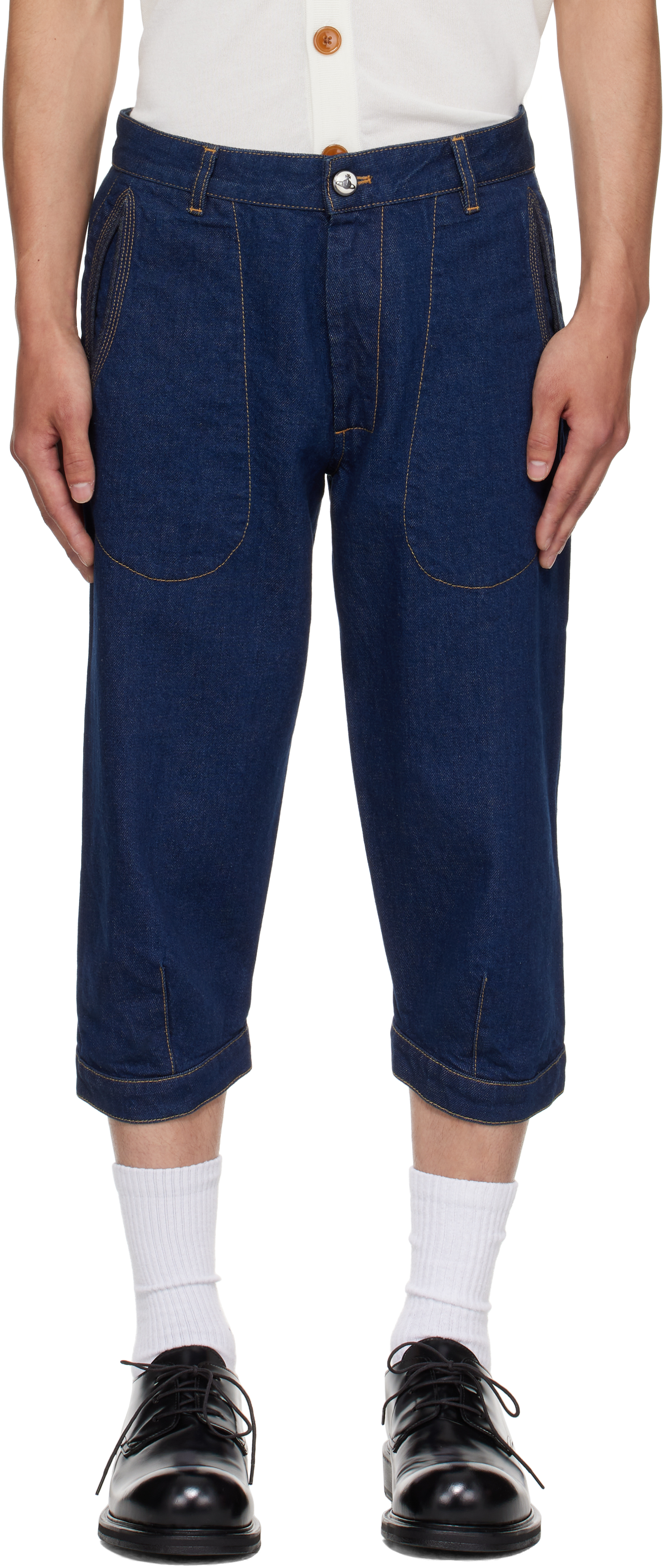 Navy Casa Breeches Jeans