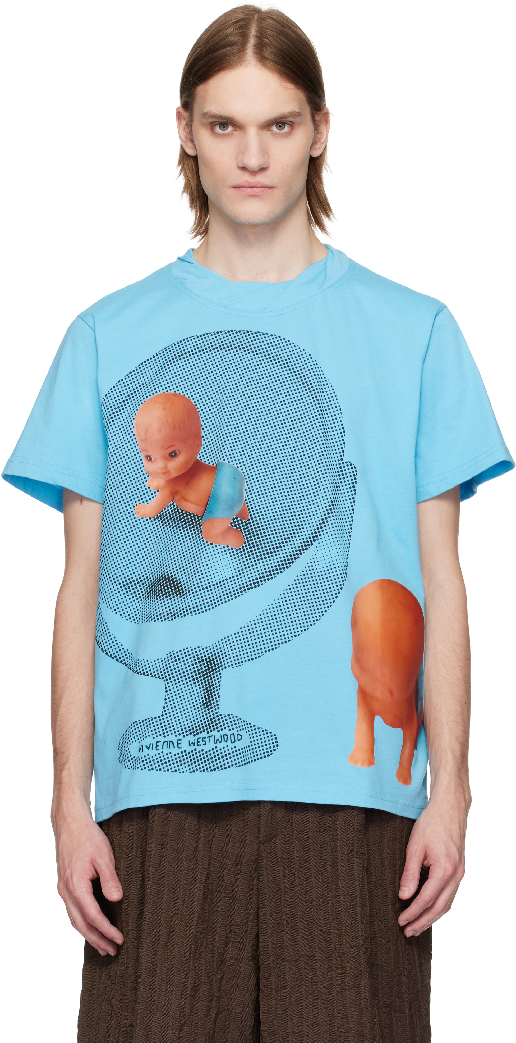 Blue Baby Isla T-shirt by Vivienne Westwood on Sale