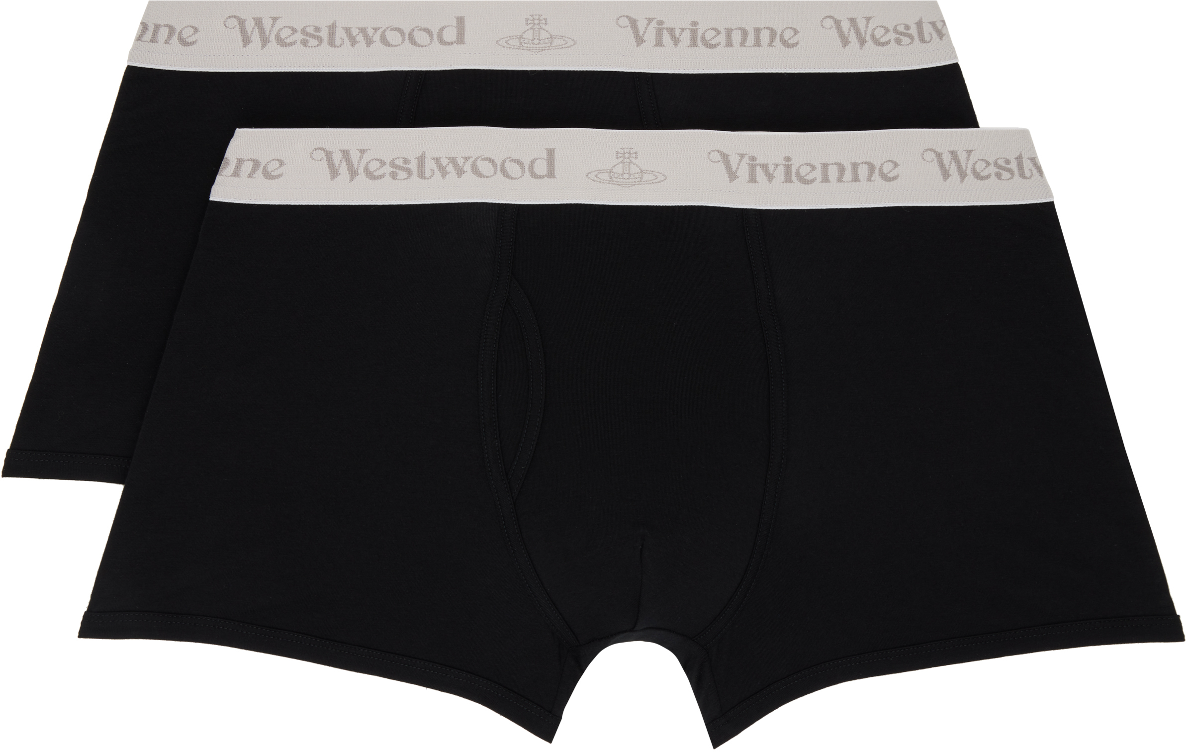 Vivienne WestWood下着 Vivienne Westwood ロゴ ボクサーパンツ セット | ブラック