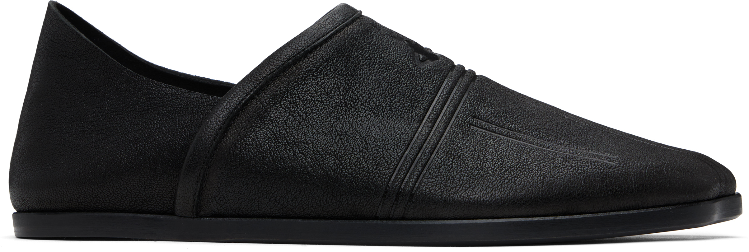 Vivienne Westwood: ブラック Tuesday フラットシューズ Vivienne Westwood: ブラック Tuesday フラットシューズ