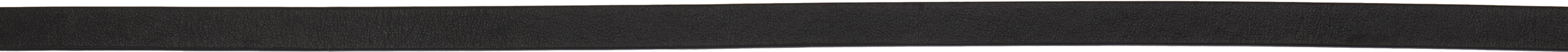 CARVEN BLACK DOUBLE WRAP LEATHER BELT 