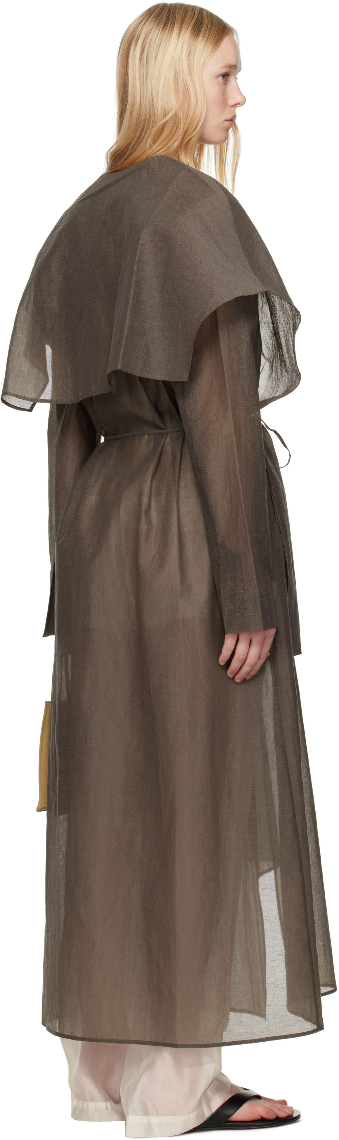 Ruohan Brown Copperi Trench Coat In Brown