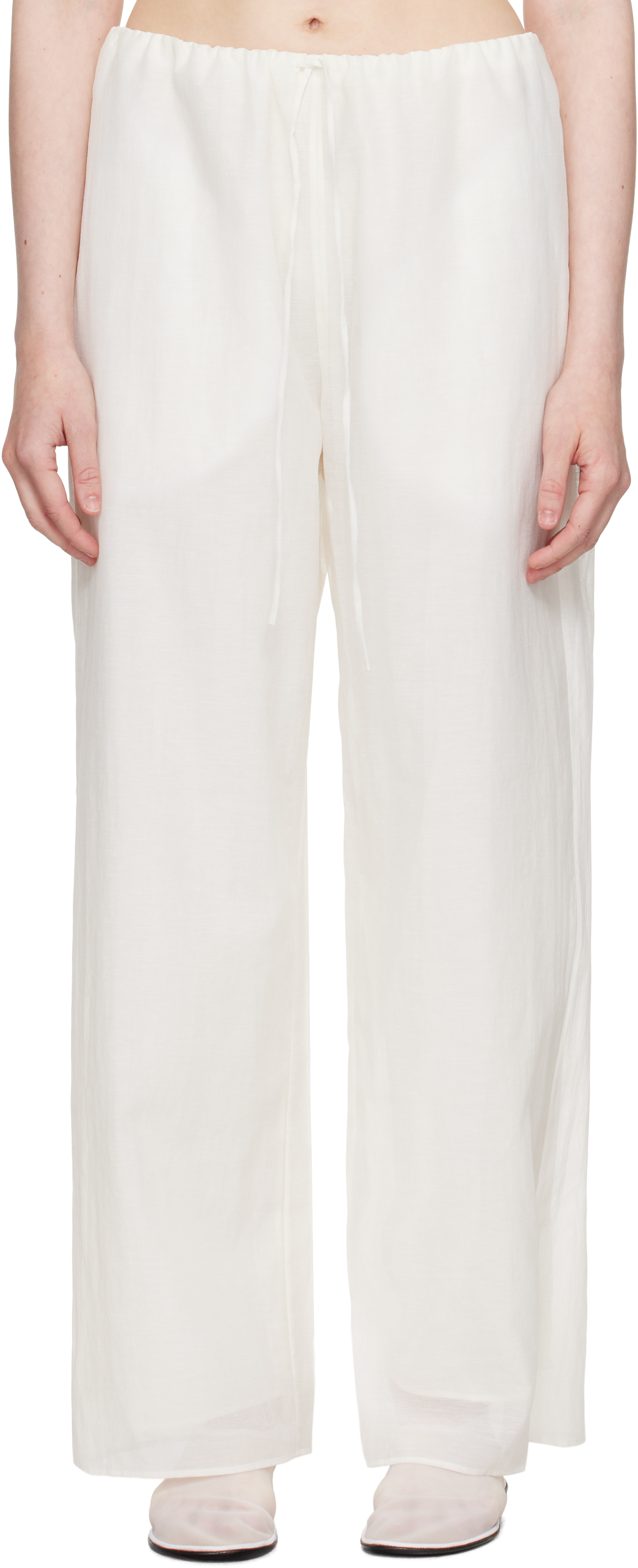 Ruohan White Rae Trousers