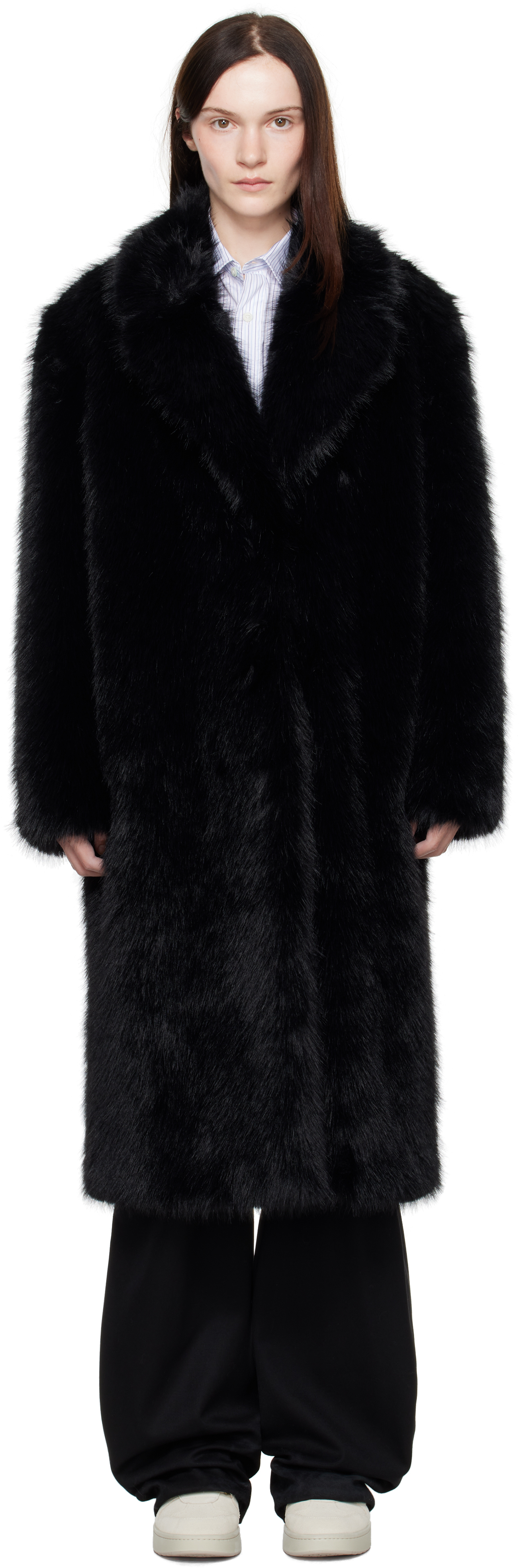 Black McKenna Faux-Fur Coat