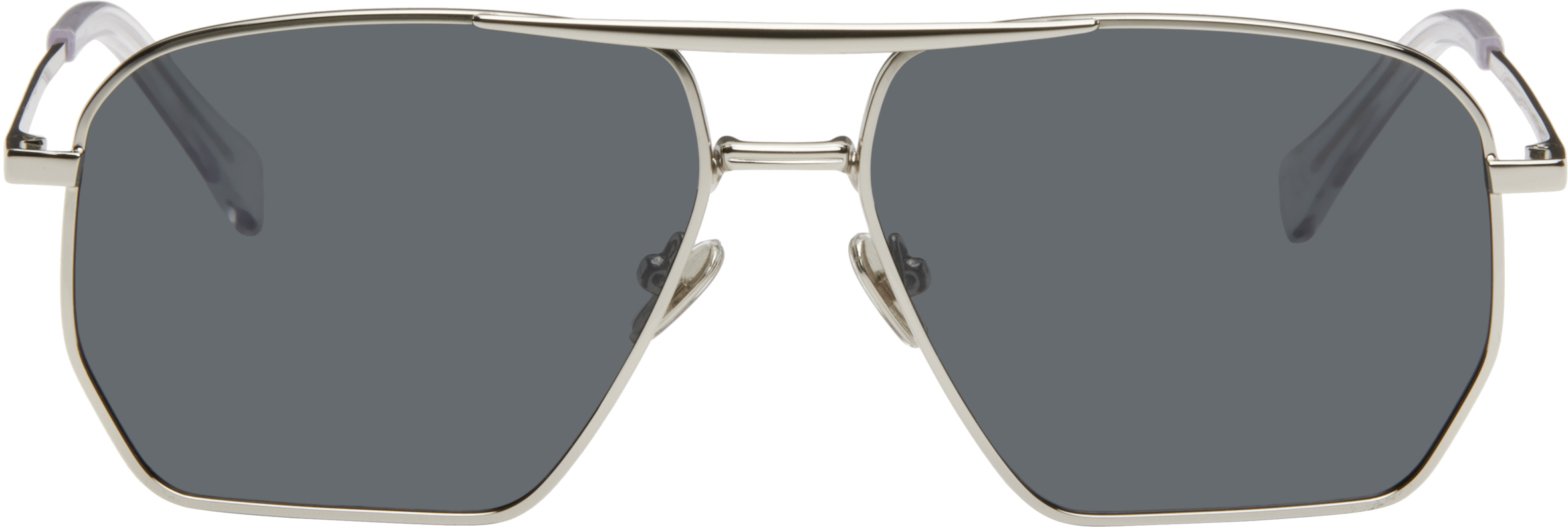 Silver Aviator Sunglasses