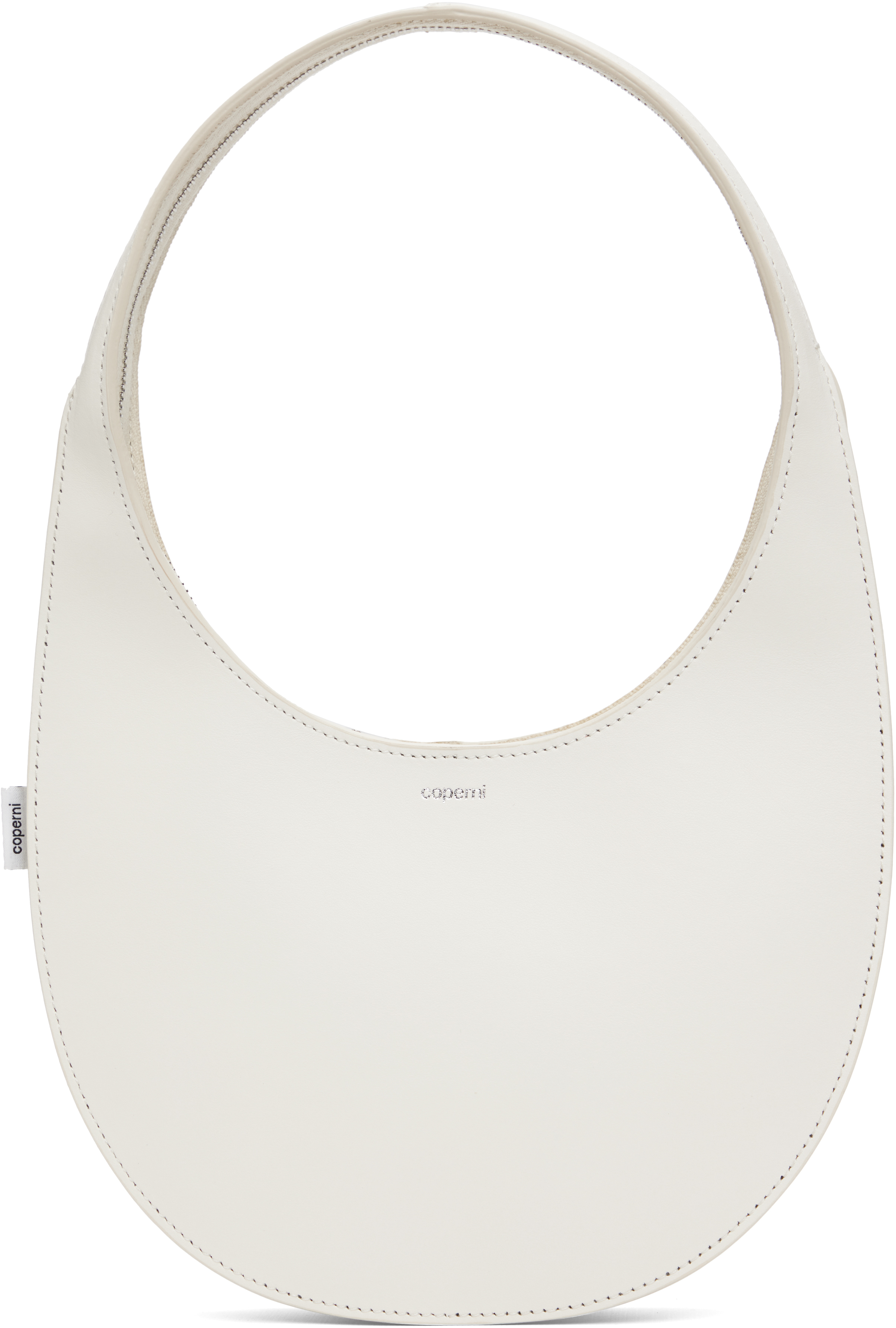 White Double Gusset Swipe Bag