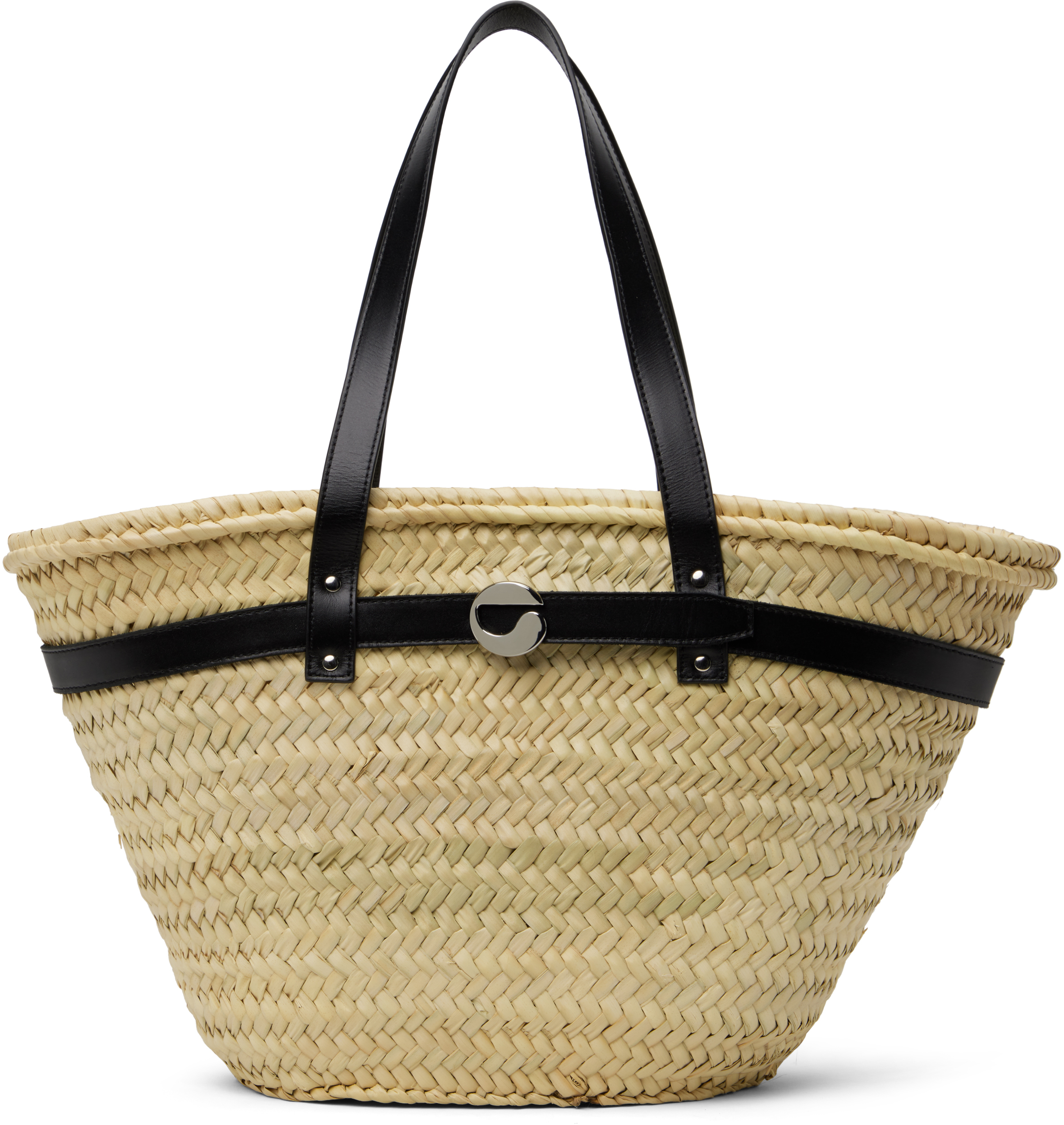Coperni: Beige Palm Bucket Tote | SSENSE