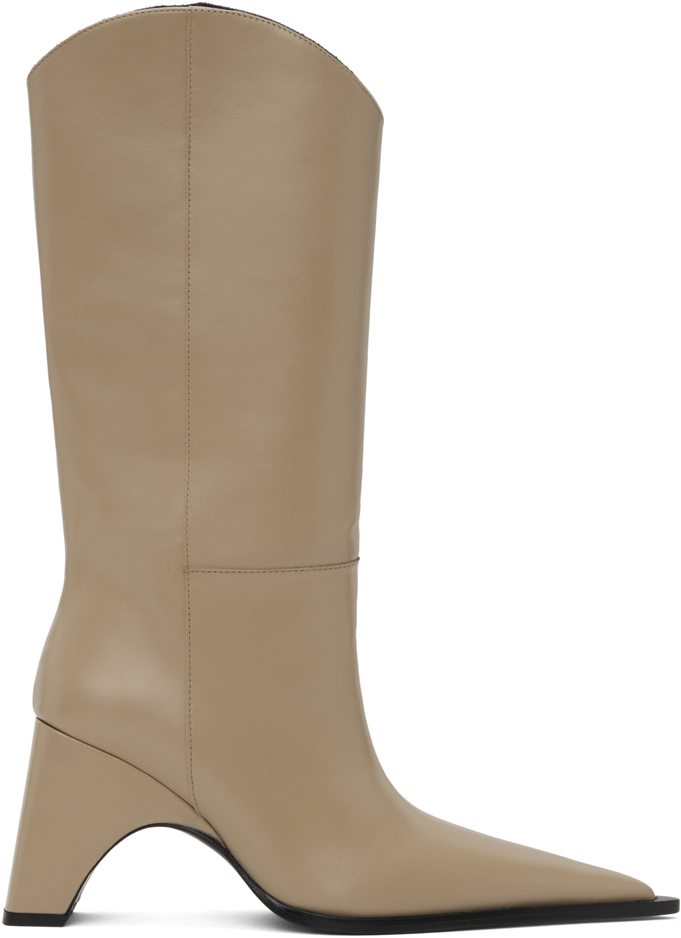 Beige Bridge Cowboy Boots