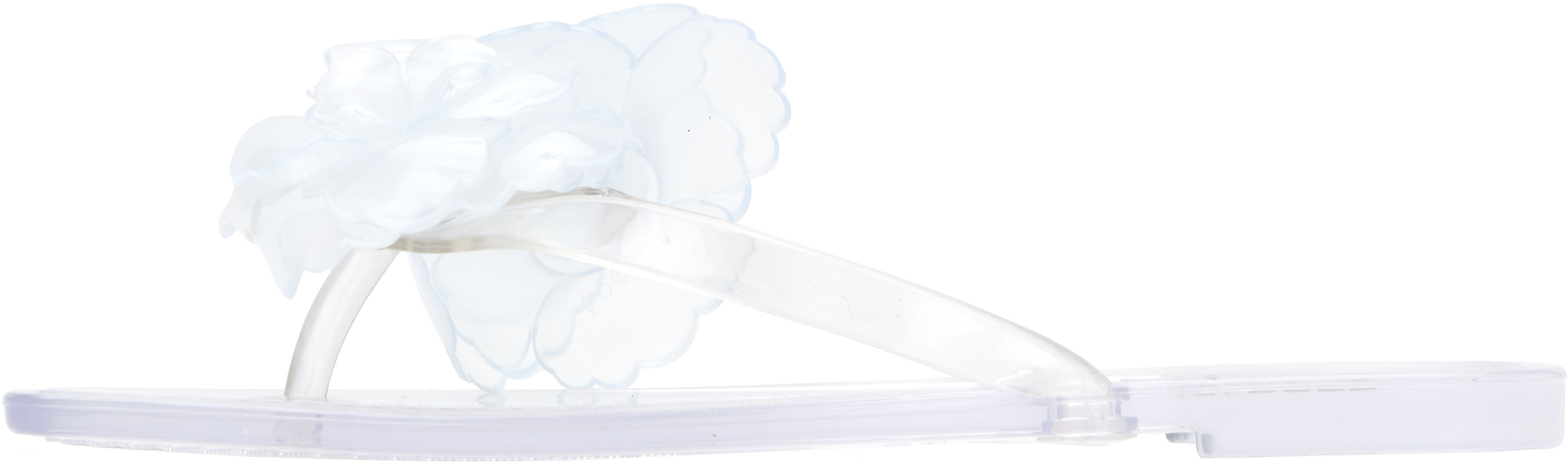 Coperni Transparent Silicone Flower Flip-flops In Clear