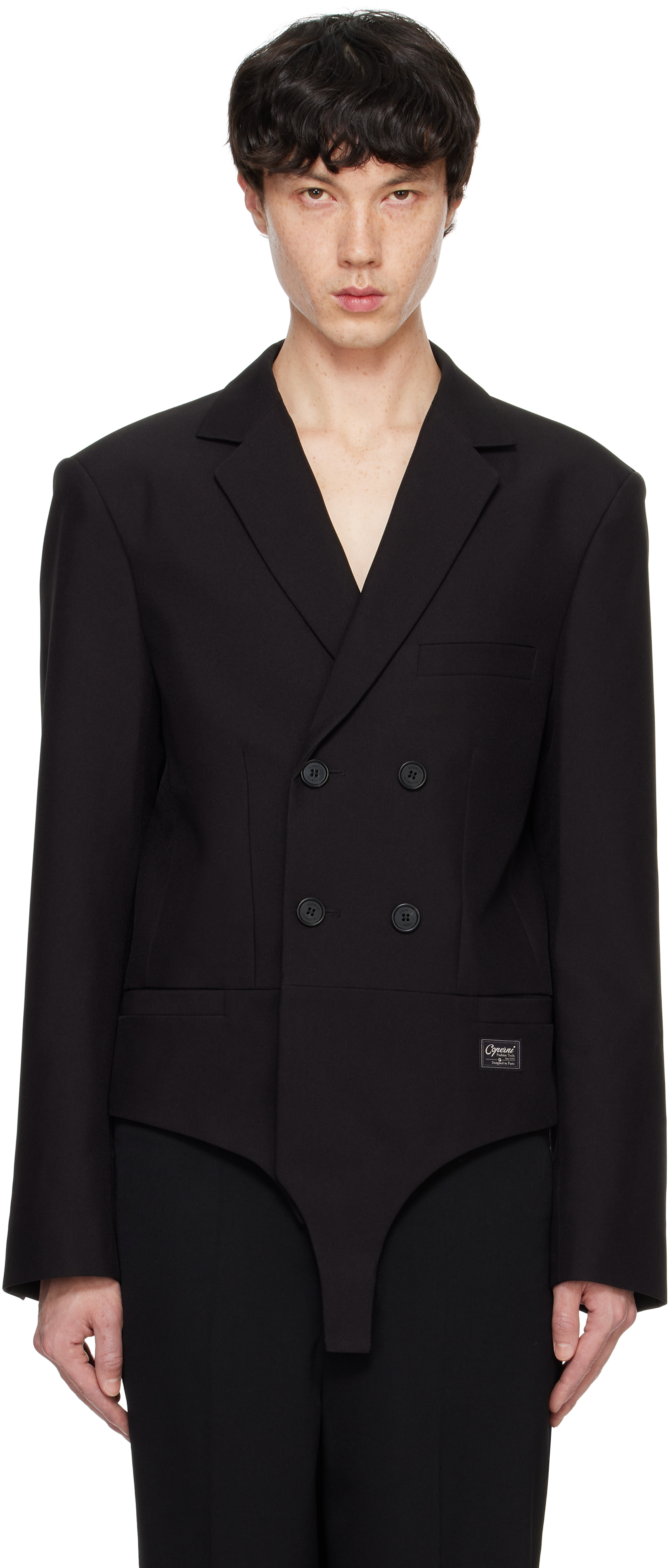 Black Tailored Body Blazer