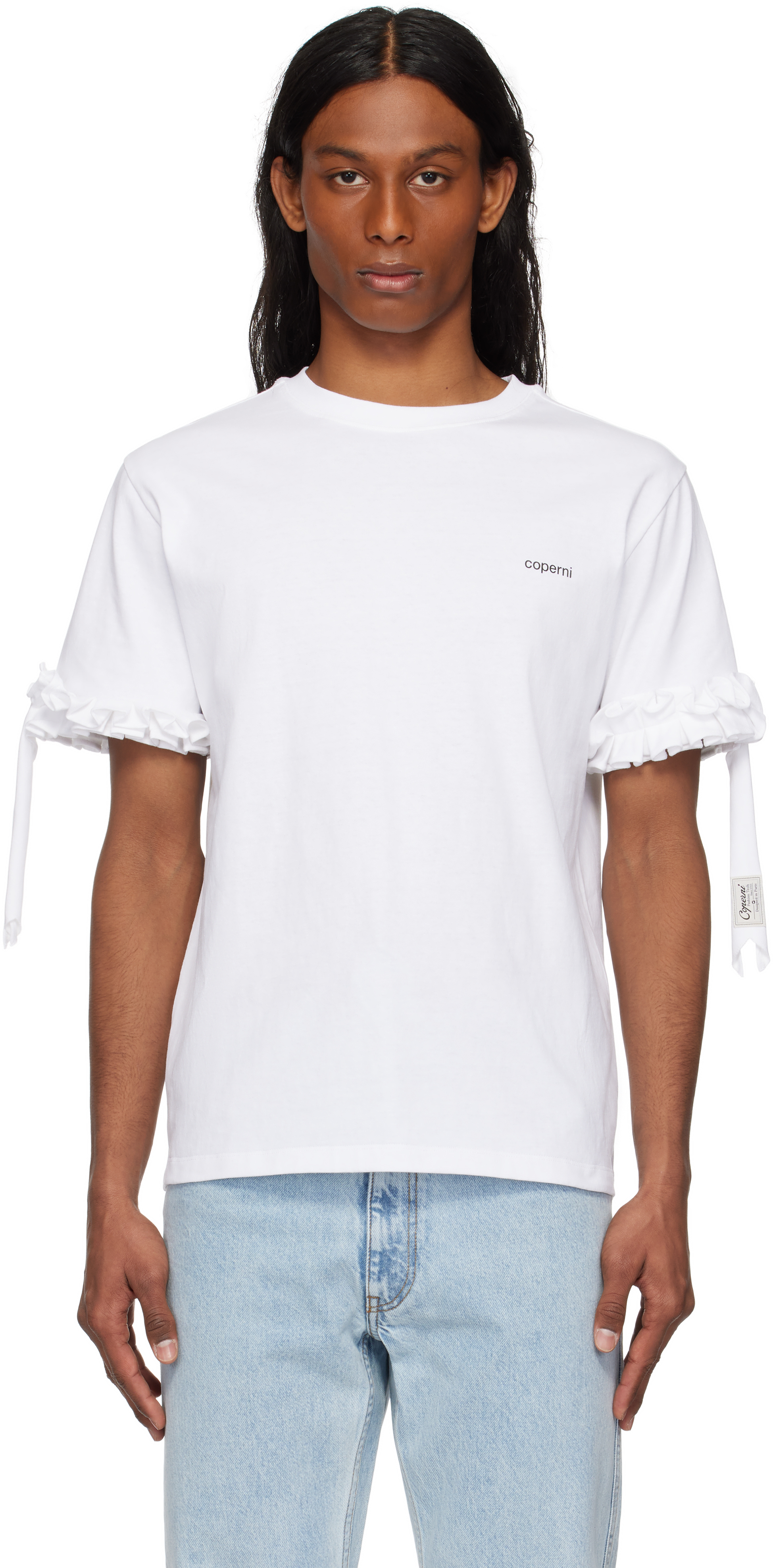 【関税込み】Coperni ホワイト ジッパー Tシャツ Coperniのホワイト ジッパー Tシャツがセール中