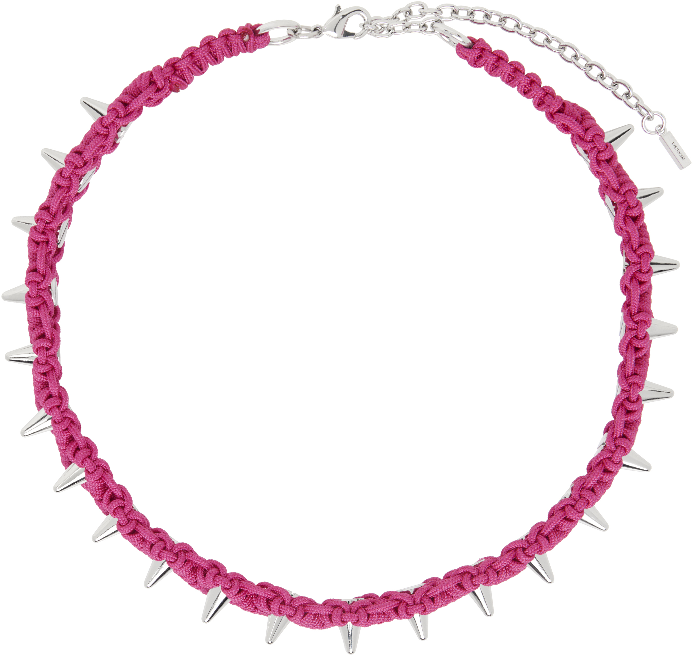 Pink Handmade Studded Noeud Choker