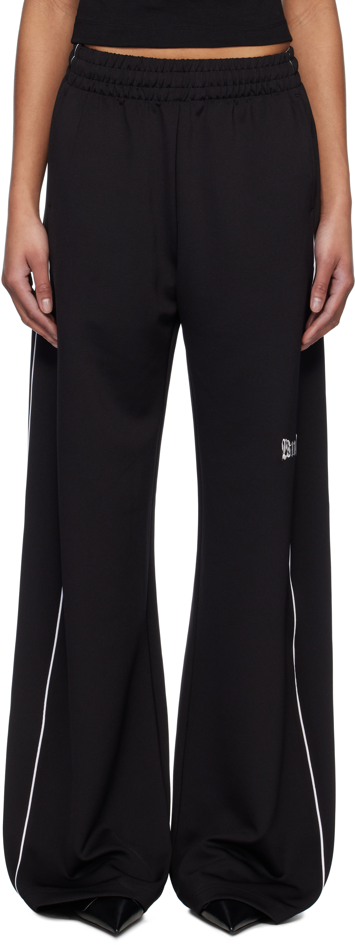 Black Logo Track Pants