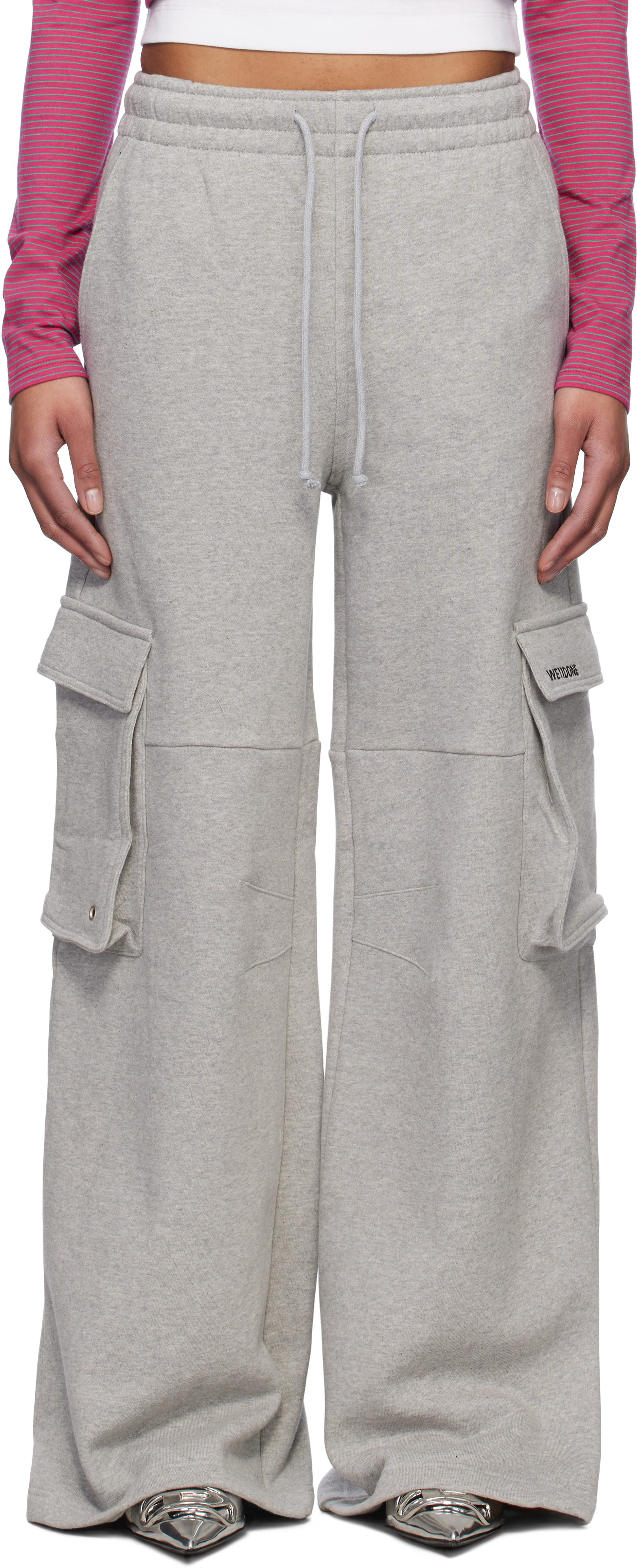 Gray Cargo Lounge Pants