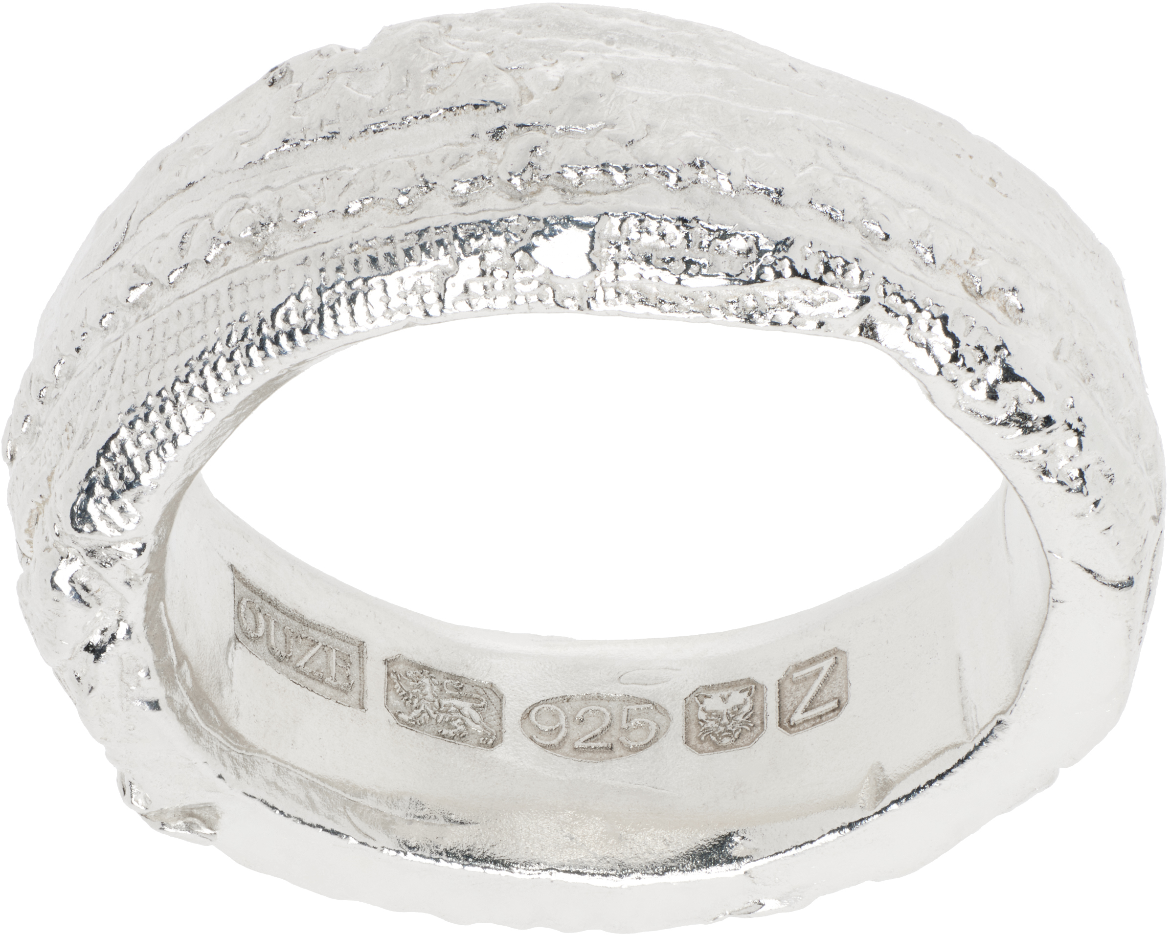 Silver Patch Lace Ring