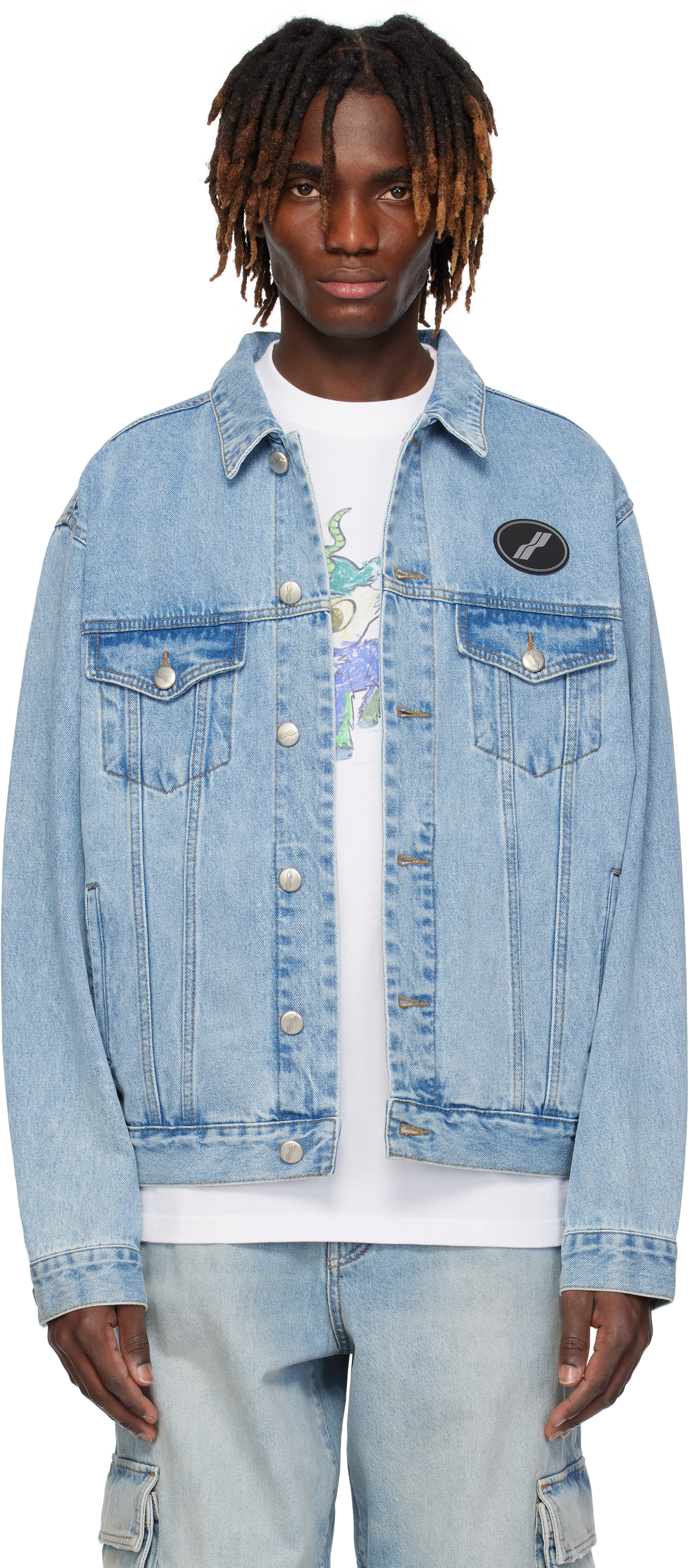 Blue Oversized Denim Jacket