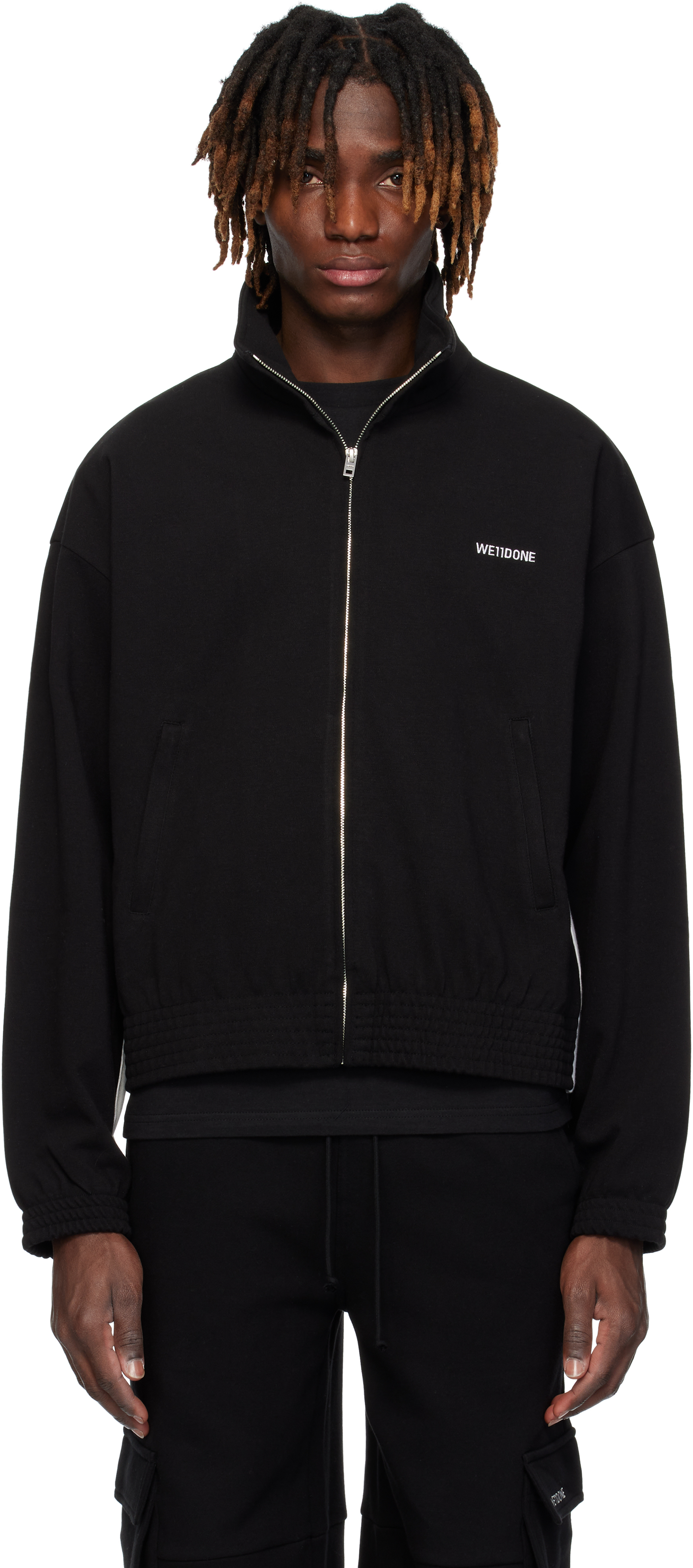 Black Contrast Track Jacket