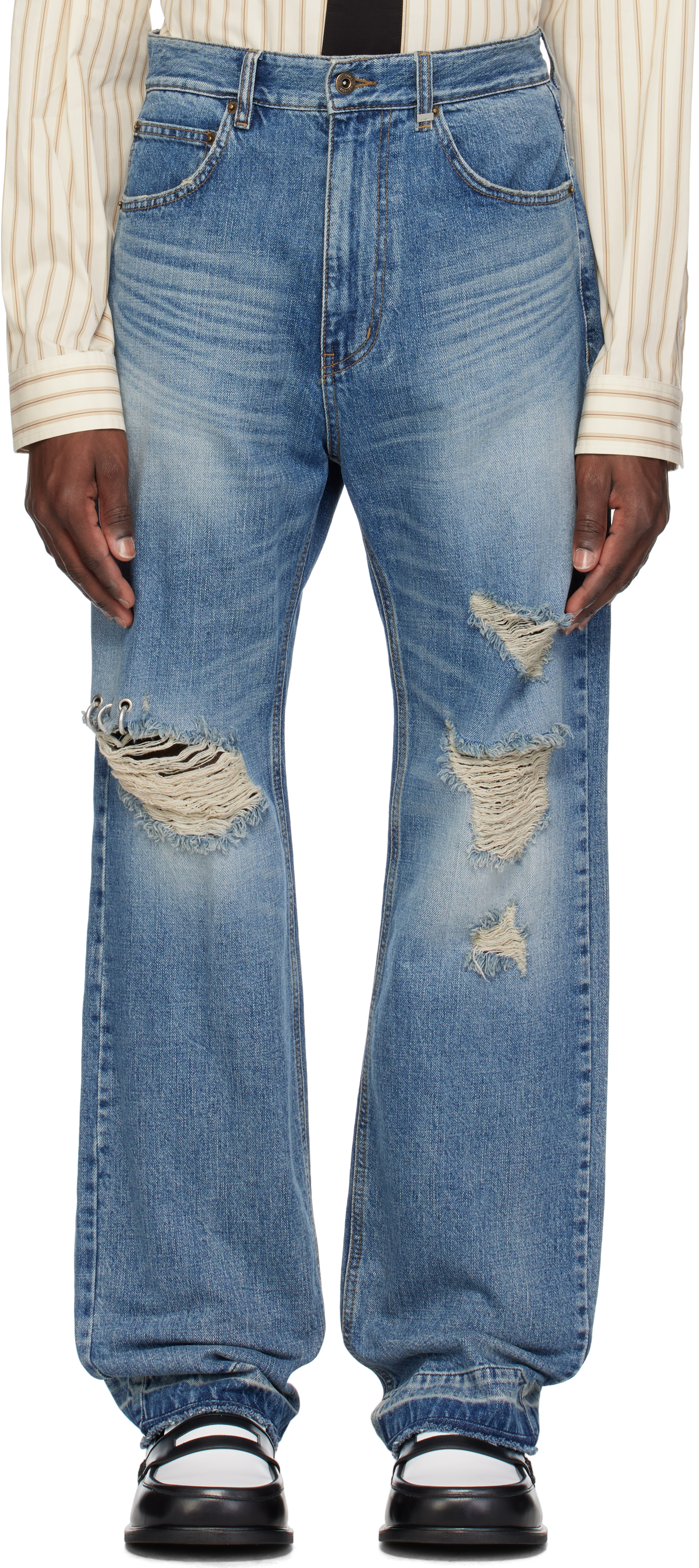 Blue Distressed Jeans