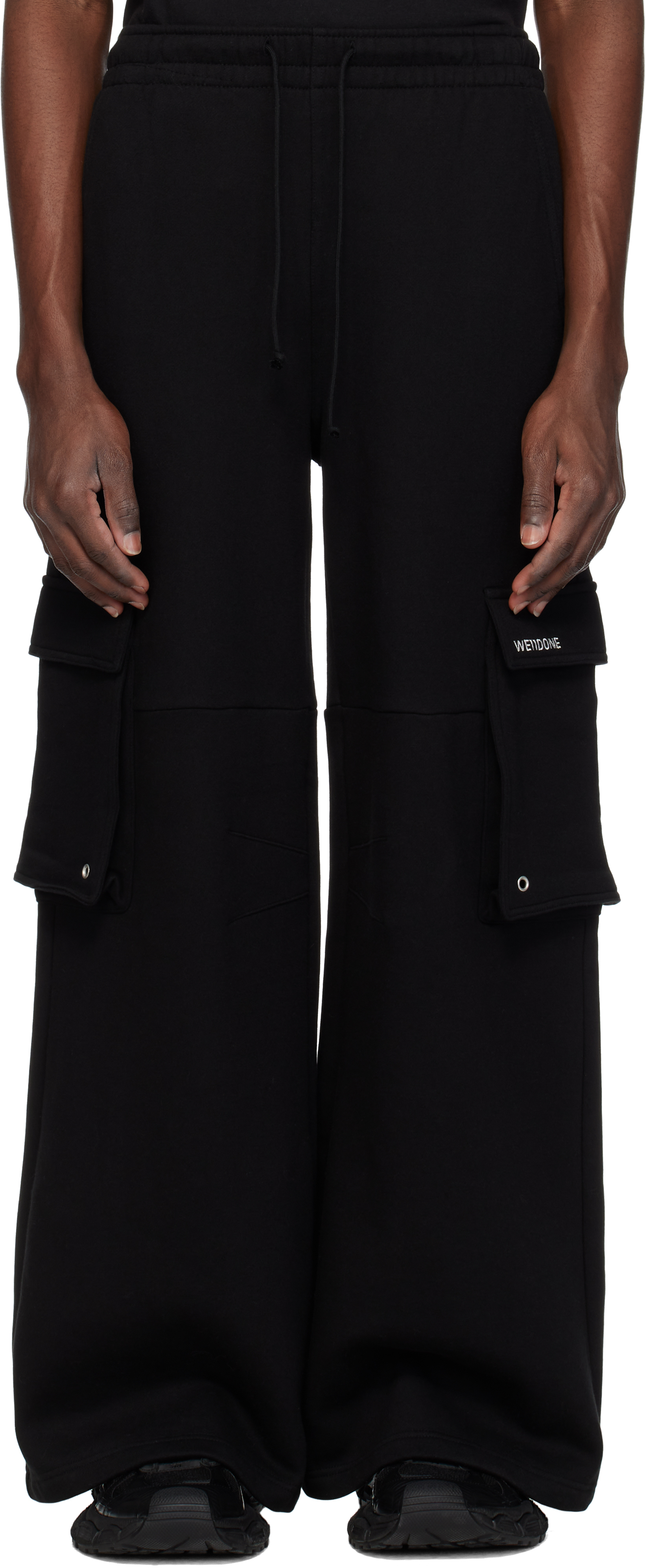 Black Cargo Sweatpants