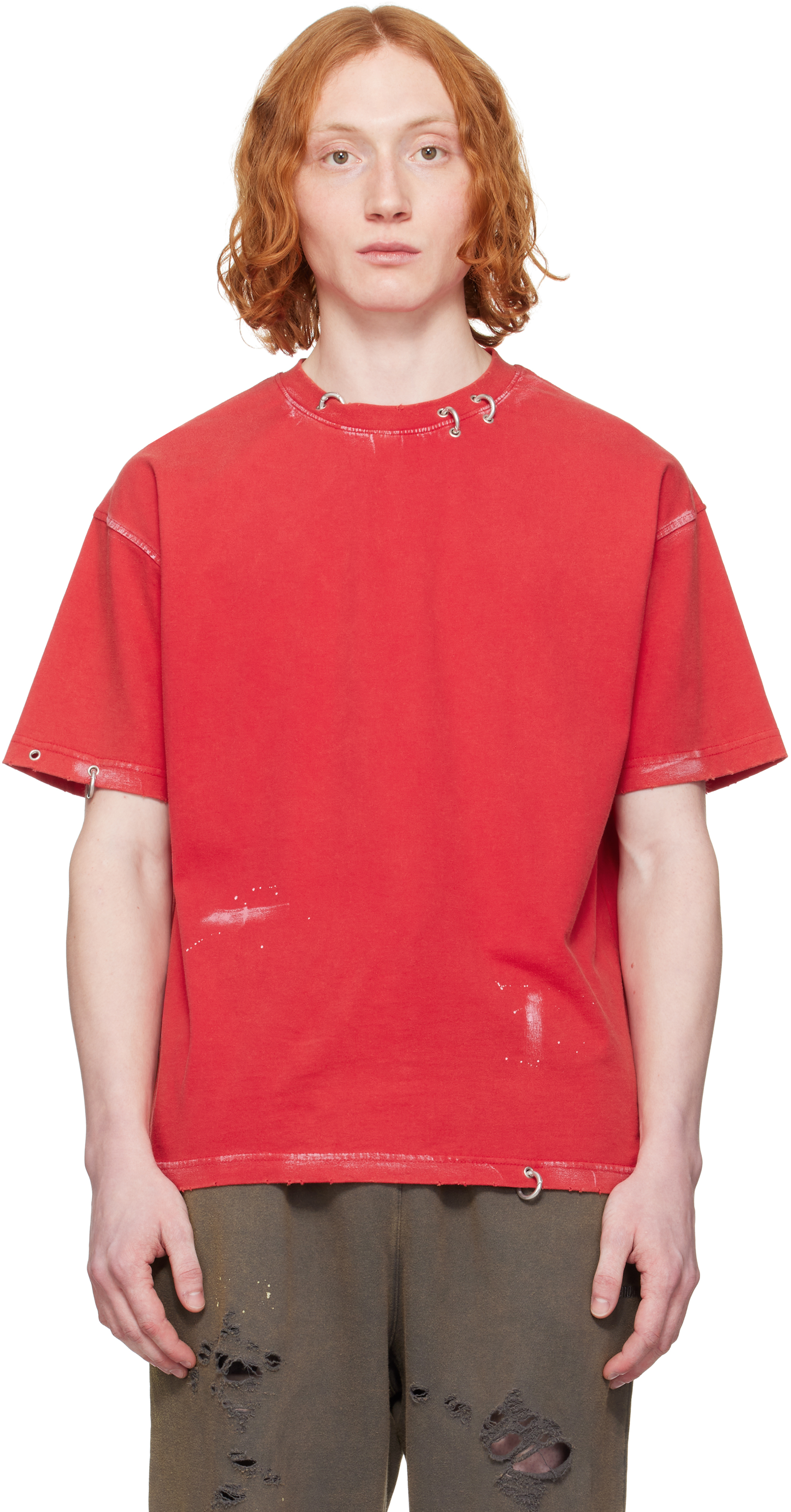 Red Pierced T-shirt