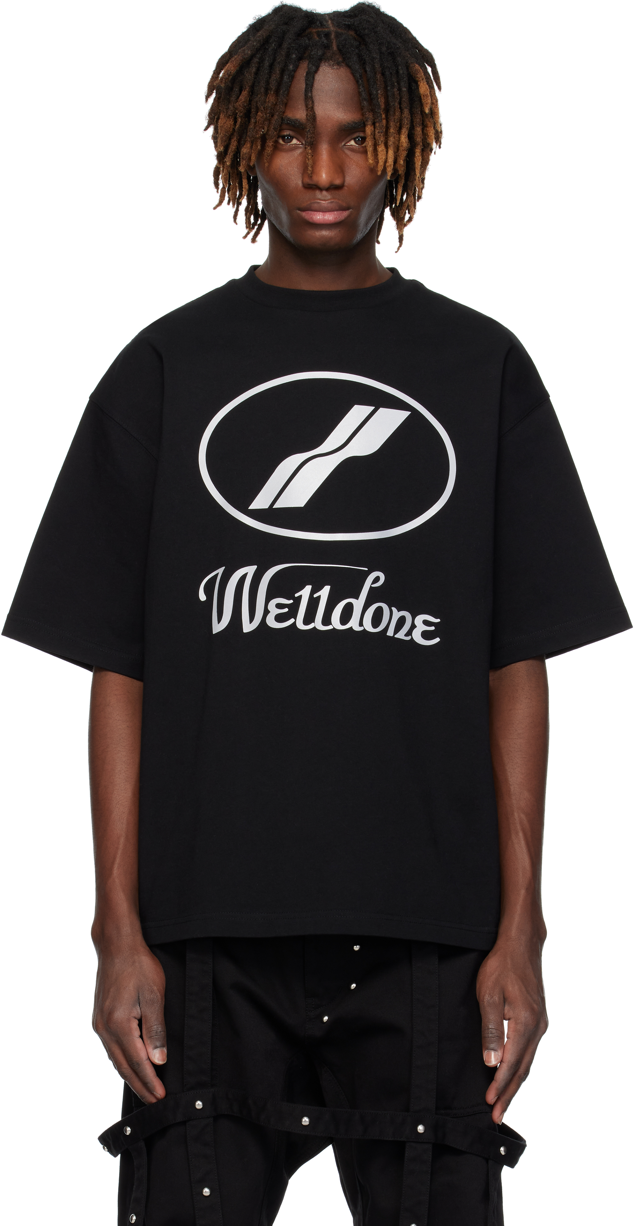 Black 
WE11DONE
 Logo T-shirt