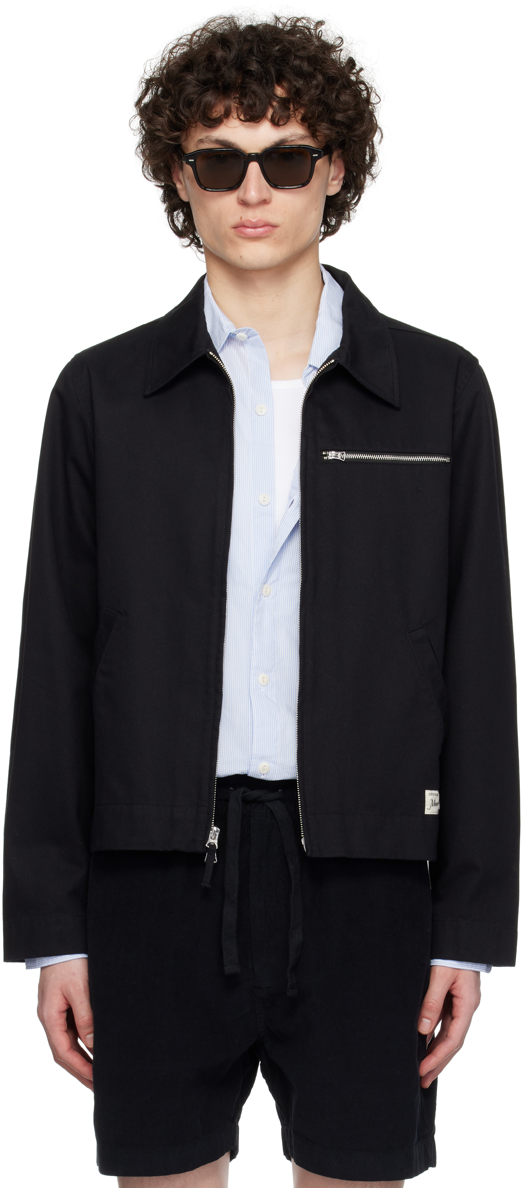 Black JKT07 Zip Jacket