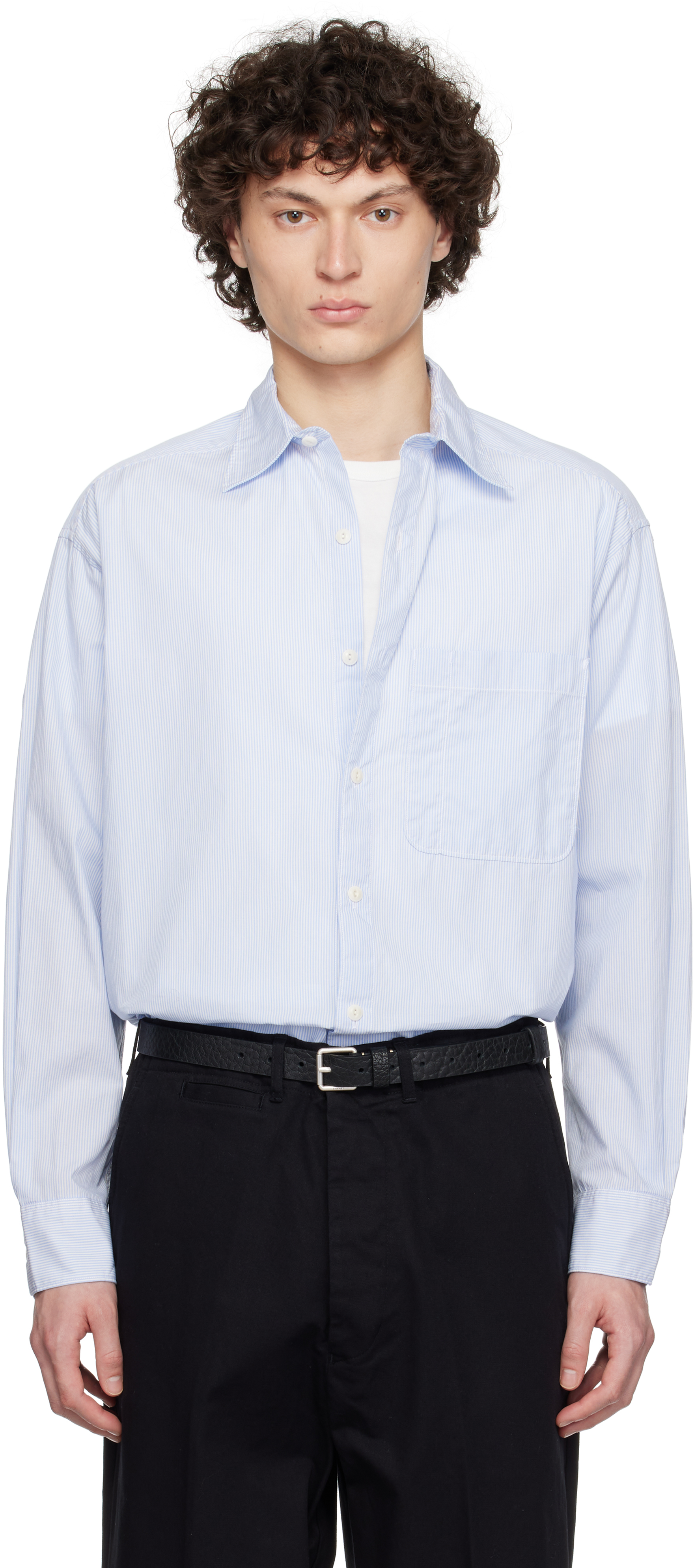 White & Blue SHIRT04 Shirt
