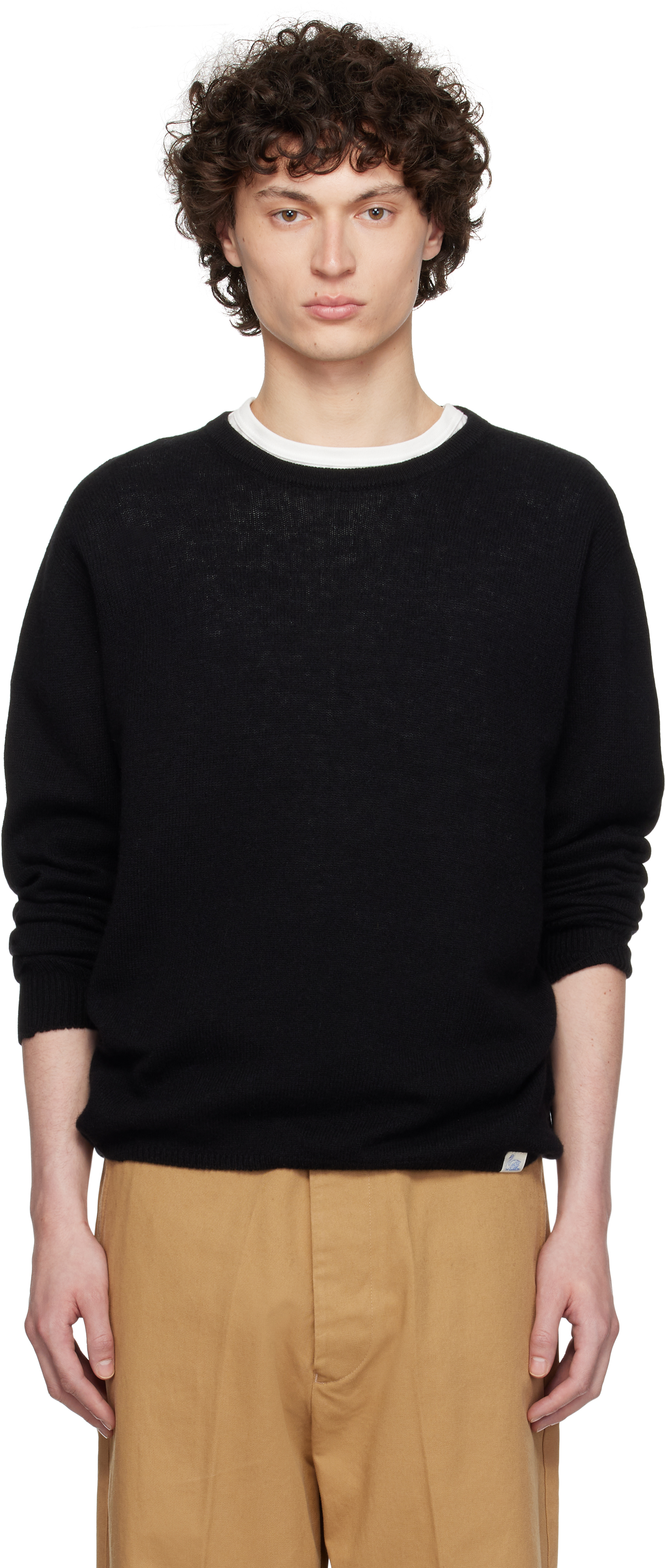 MERZ B SCHWANEN BLACK SKCN02 KNITTED LONGSLEEVE SWEATER