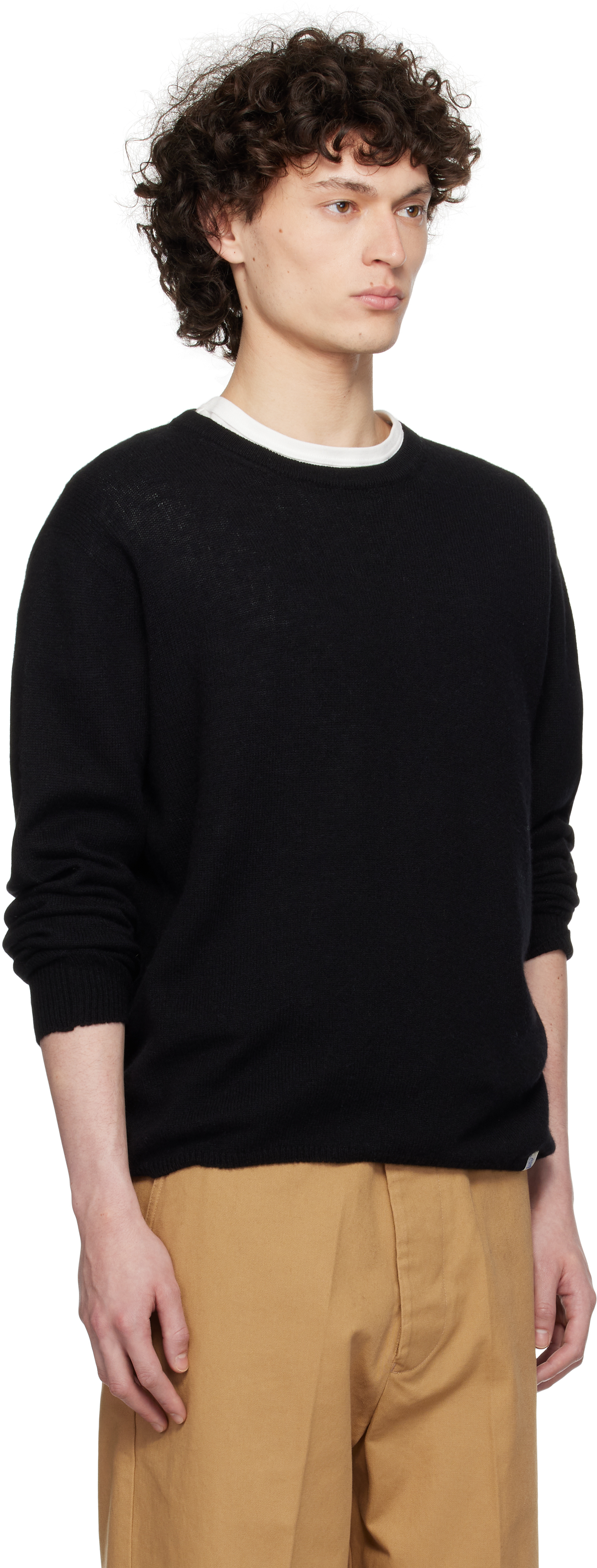 MERZ B SCHWANEN BLACK SKCN02 KNITTED LONGSLEEVE SWEATER