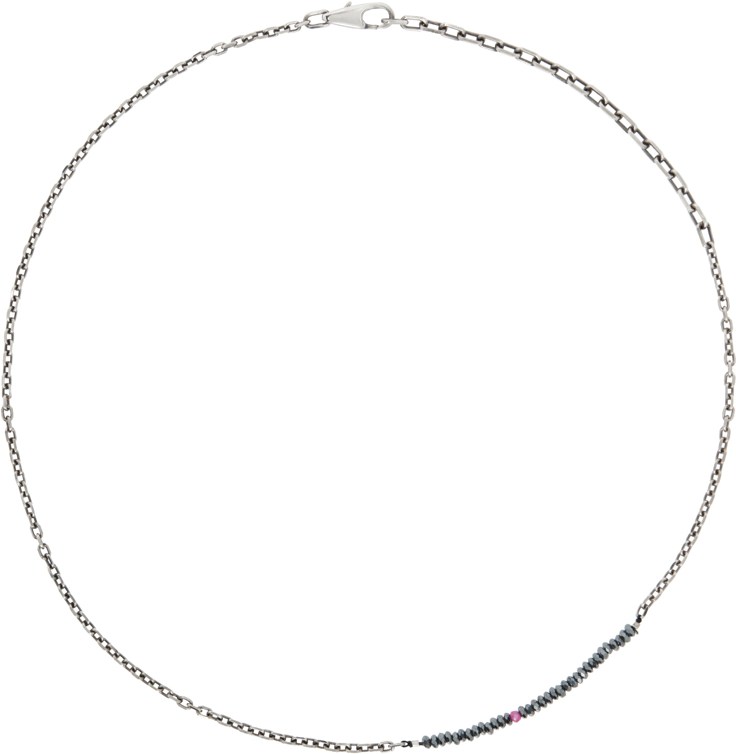 Silver Mixed Chain Necklace