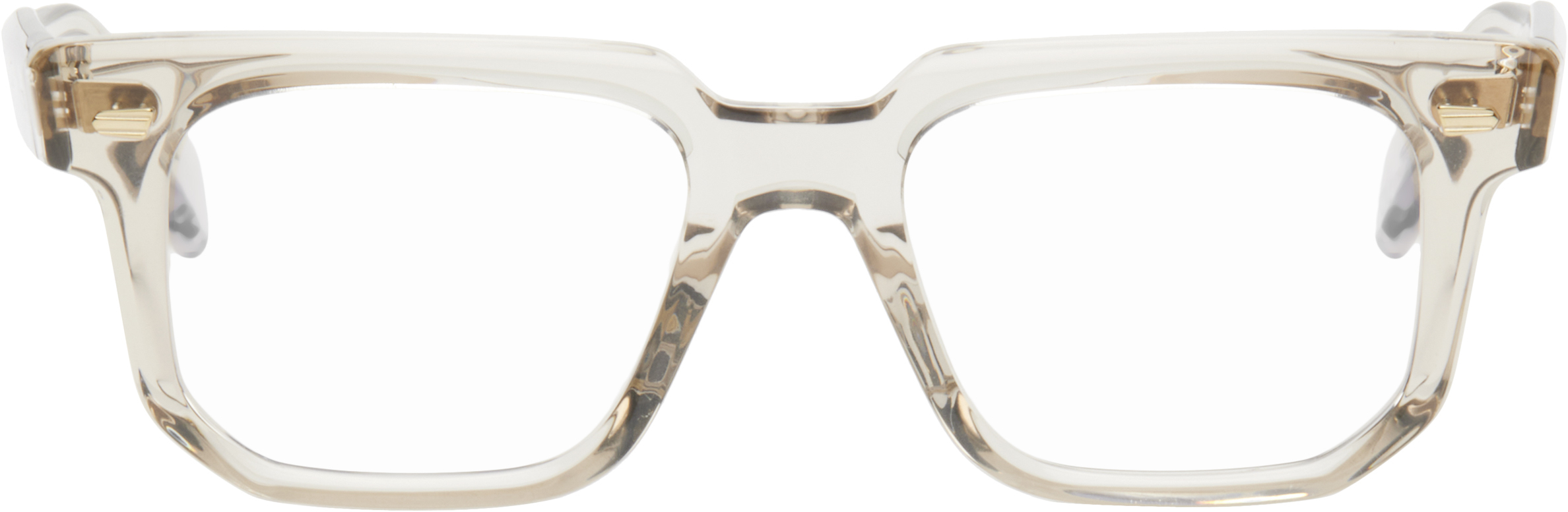 Beige 1410 Square Glasses