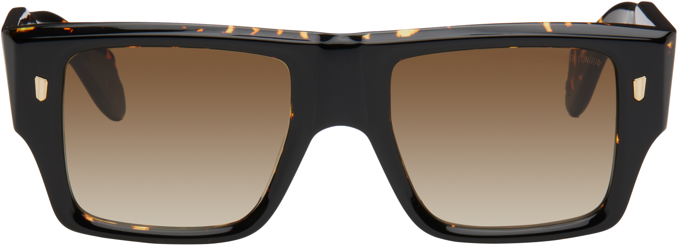 Shop Cutler And Gross Brown 1414 Sunglasses In Havana