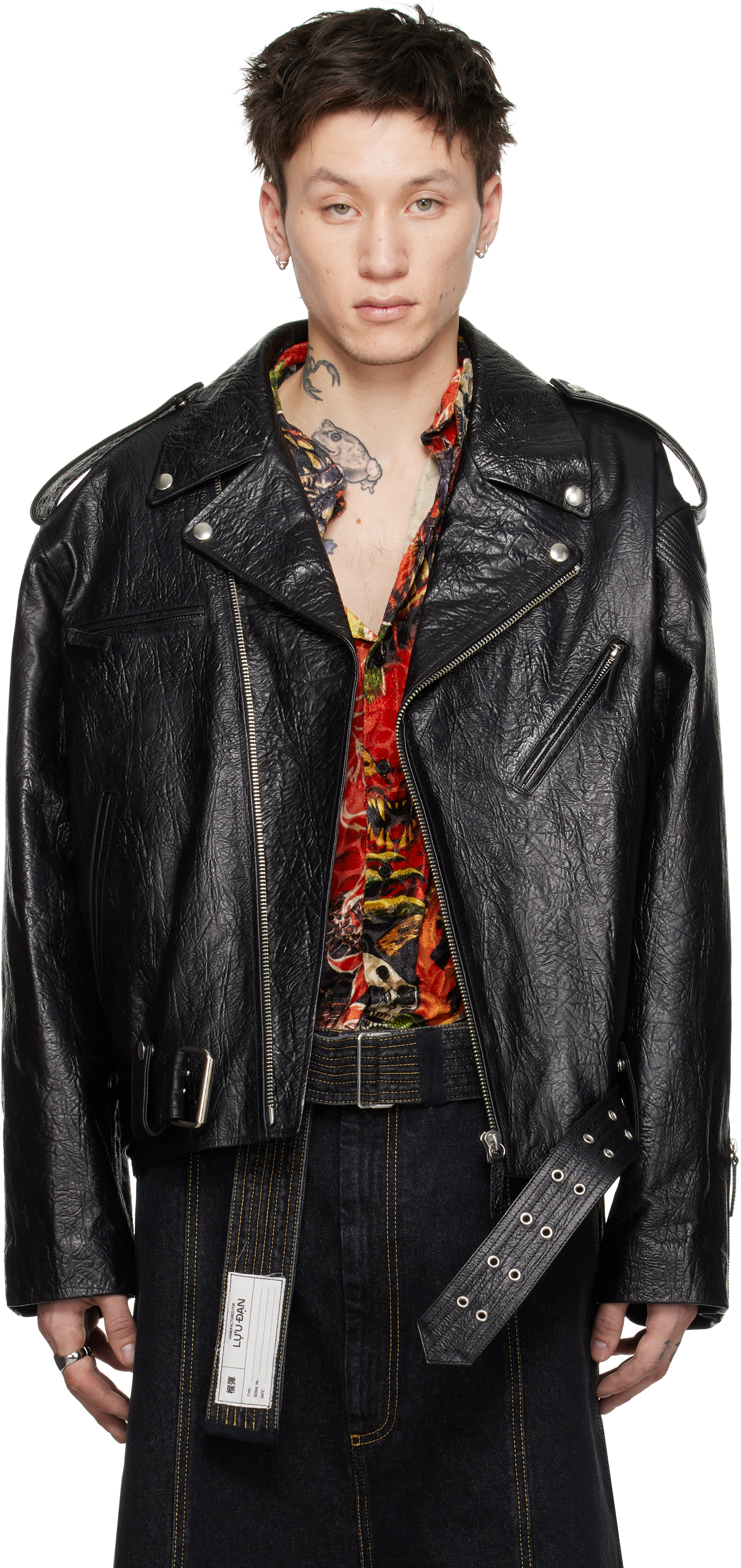 Black L-D Perfecto Leather Jacket