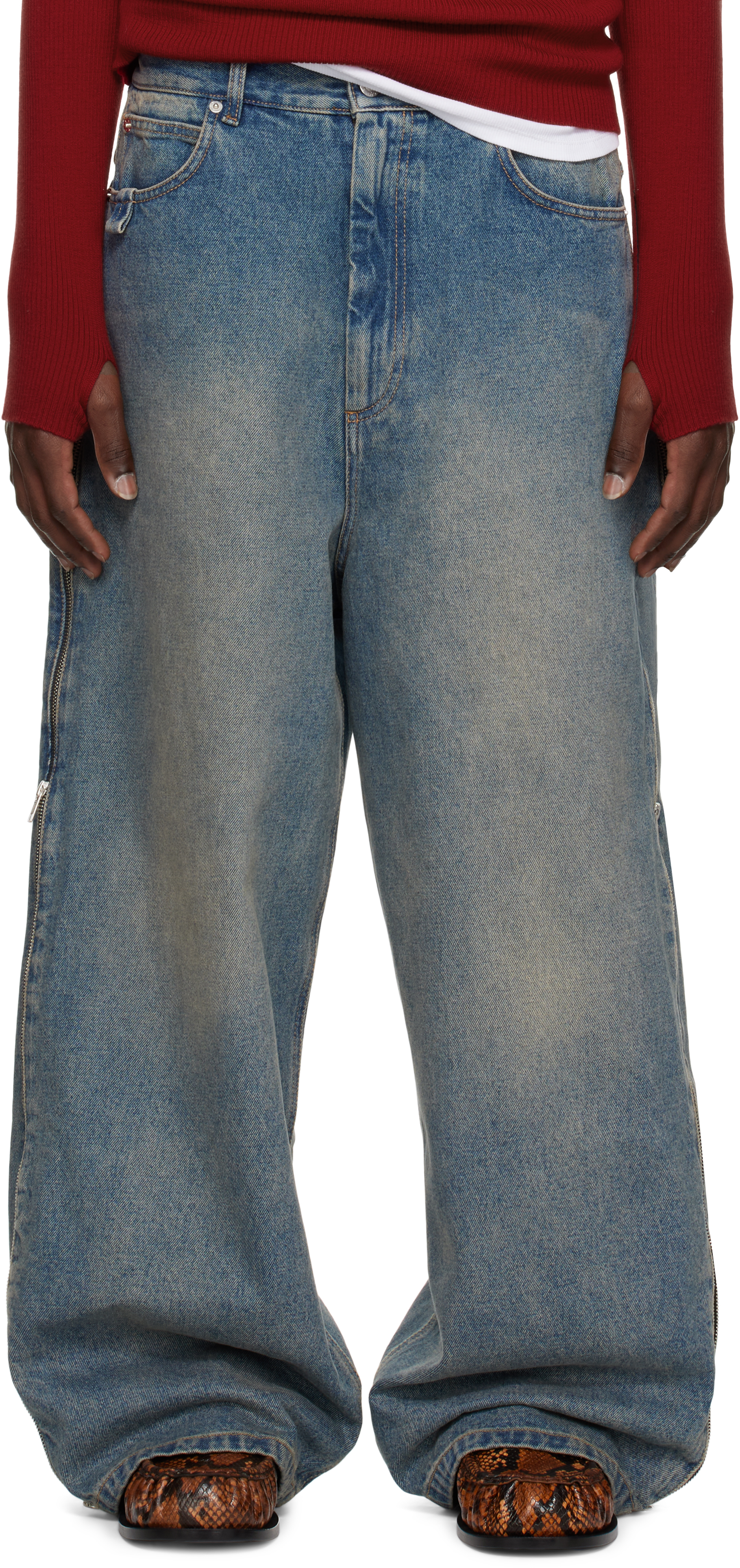 【U LAN】(UNISEX) May Linen Two-Tuck Denim U LAN】(UNISEX) May Linen Two-Tuck Denim (U LAN/デニム