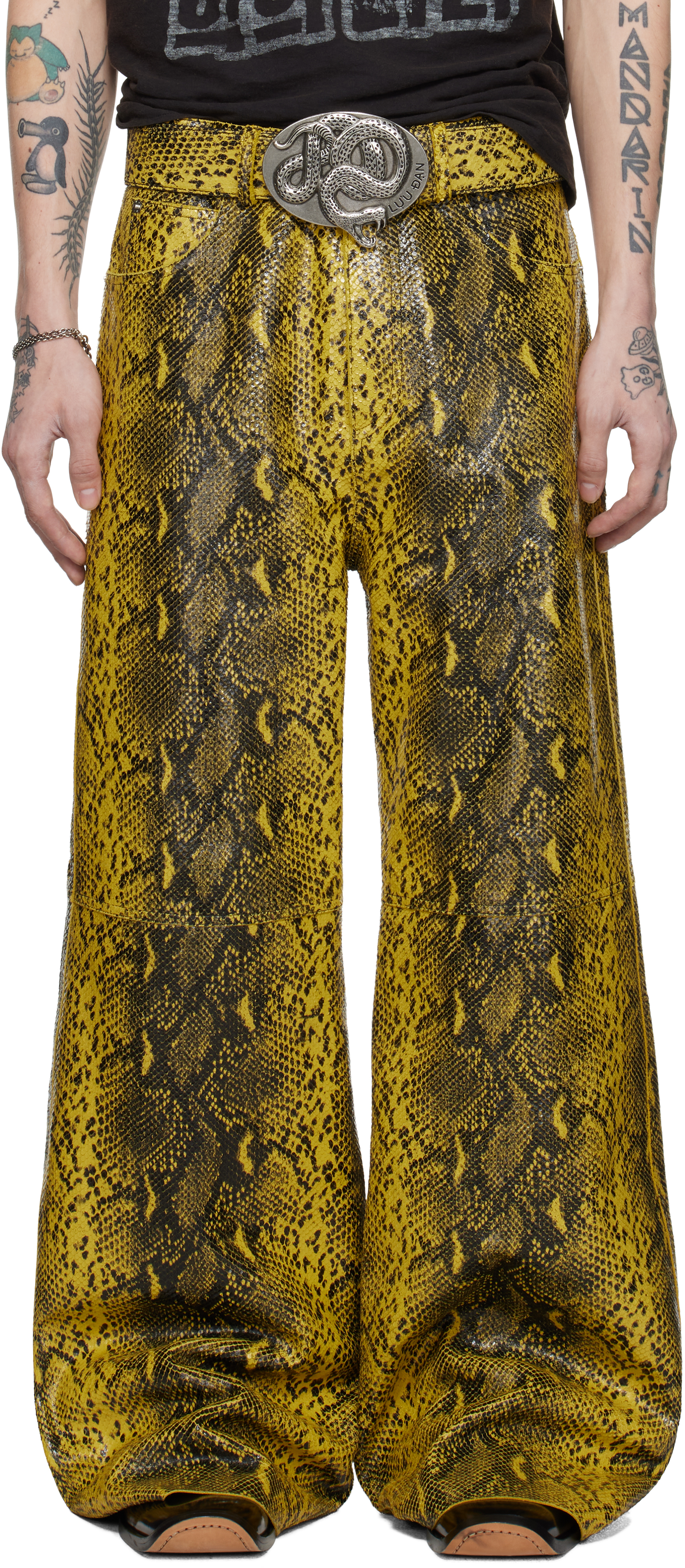 Black 
Yellow 
Year of the Snake
 Phat Leather Pants