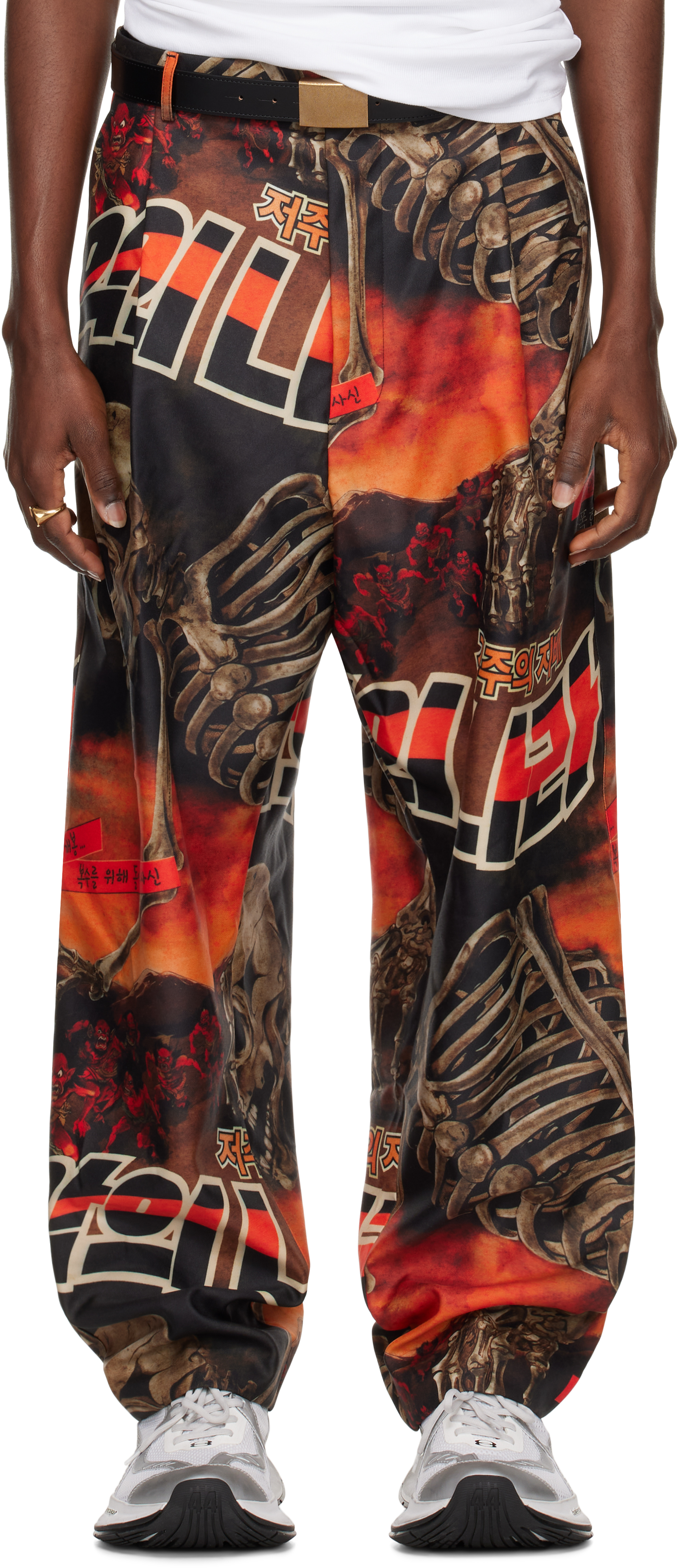 Black 
Orange Junkyard Trousers