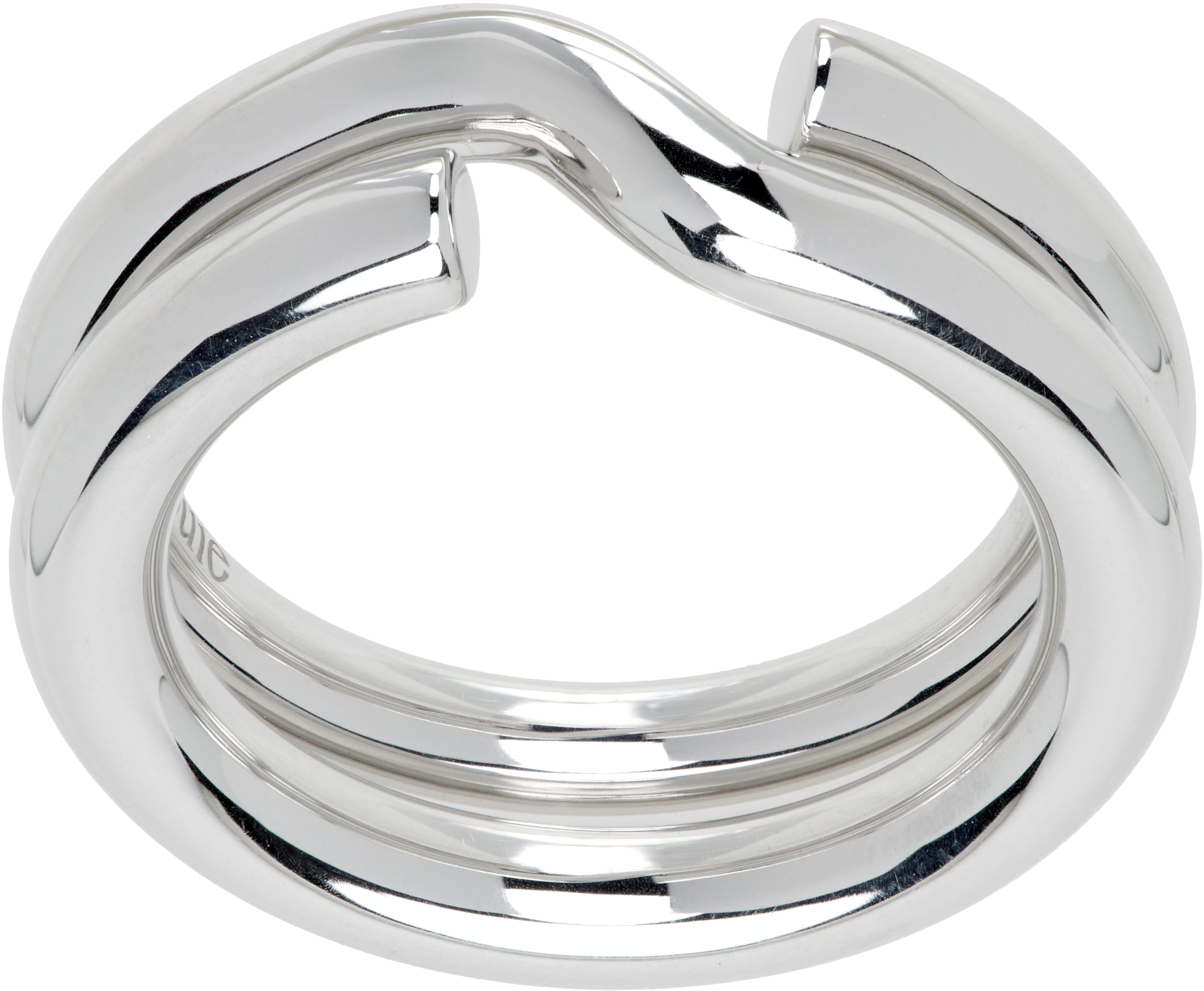 【関税込み】OUIE シルバー Keyring 3mm リング OUIE: Silver Keyring 3mm Ring | SSENSE