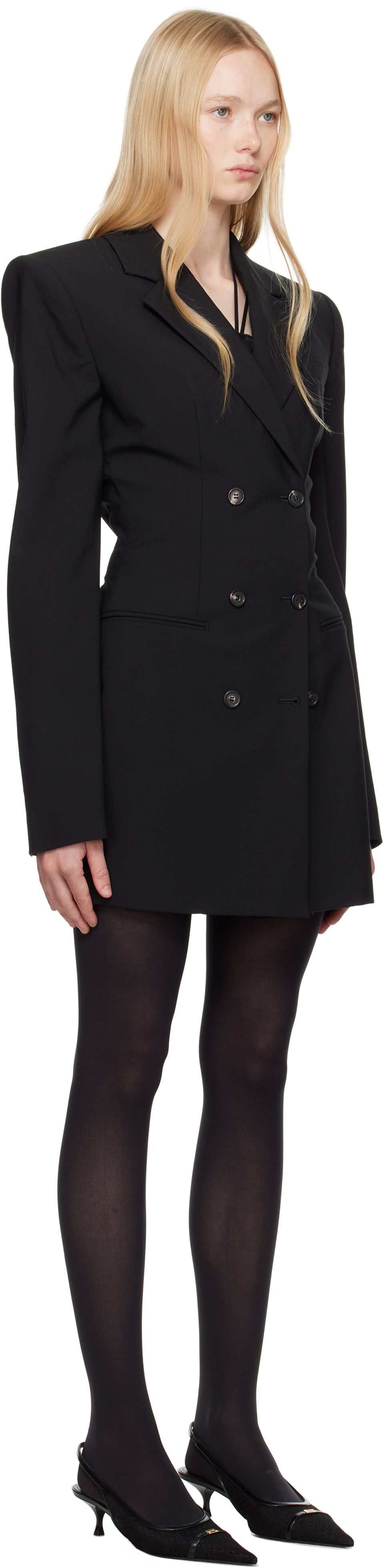 Shop Nensi Dojaka Black Kaia Minidress